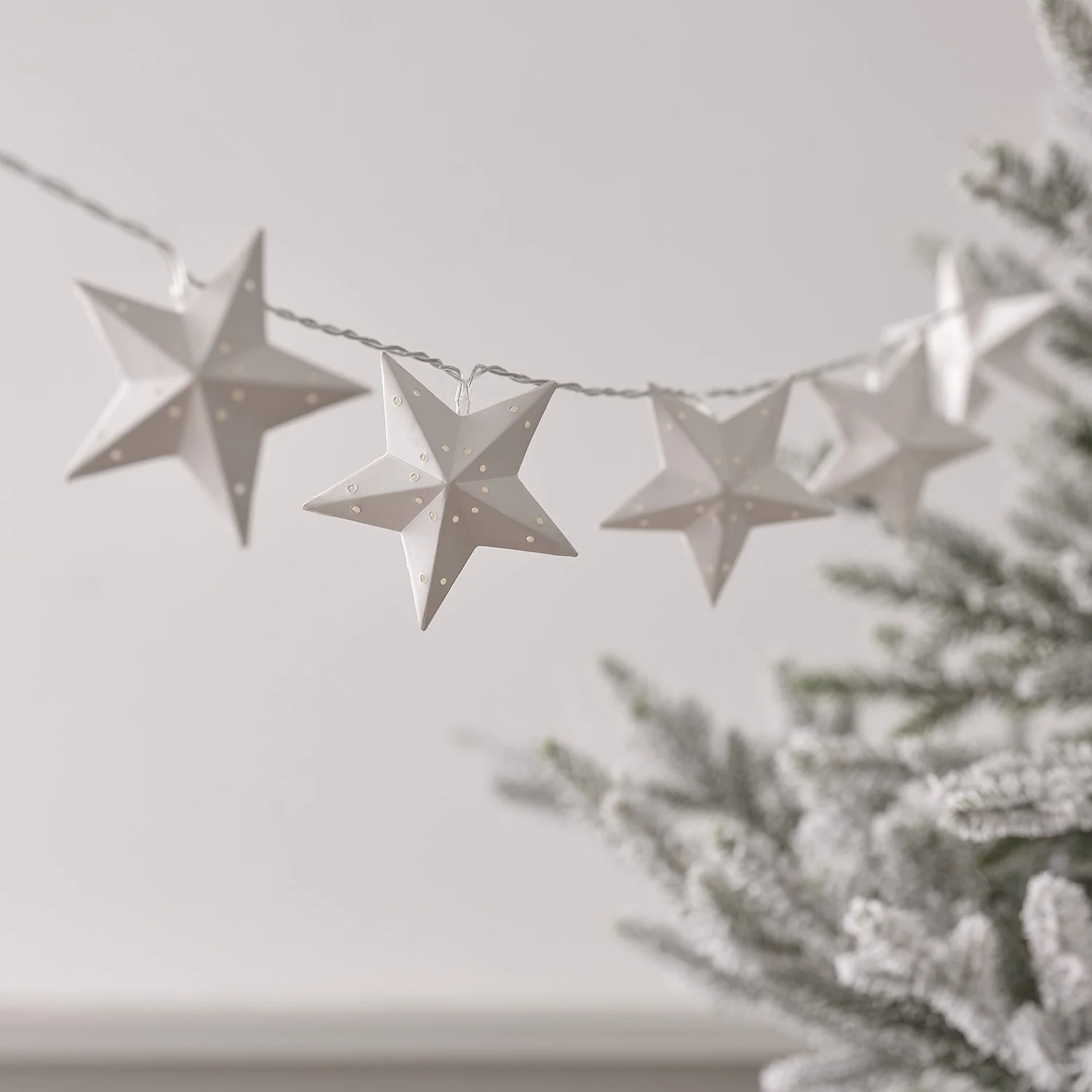 1.8m Paper Star LED Christmas String Lights - Image 3