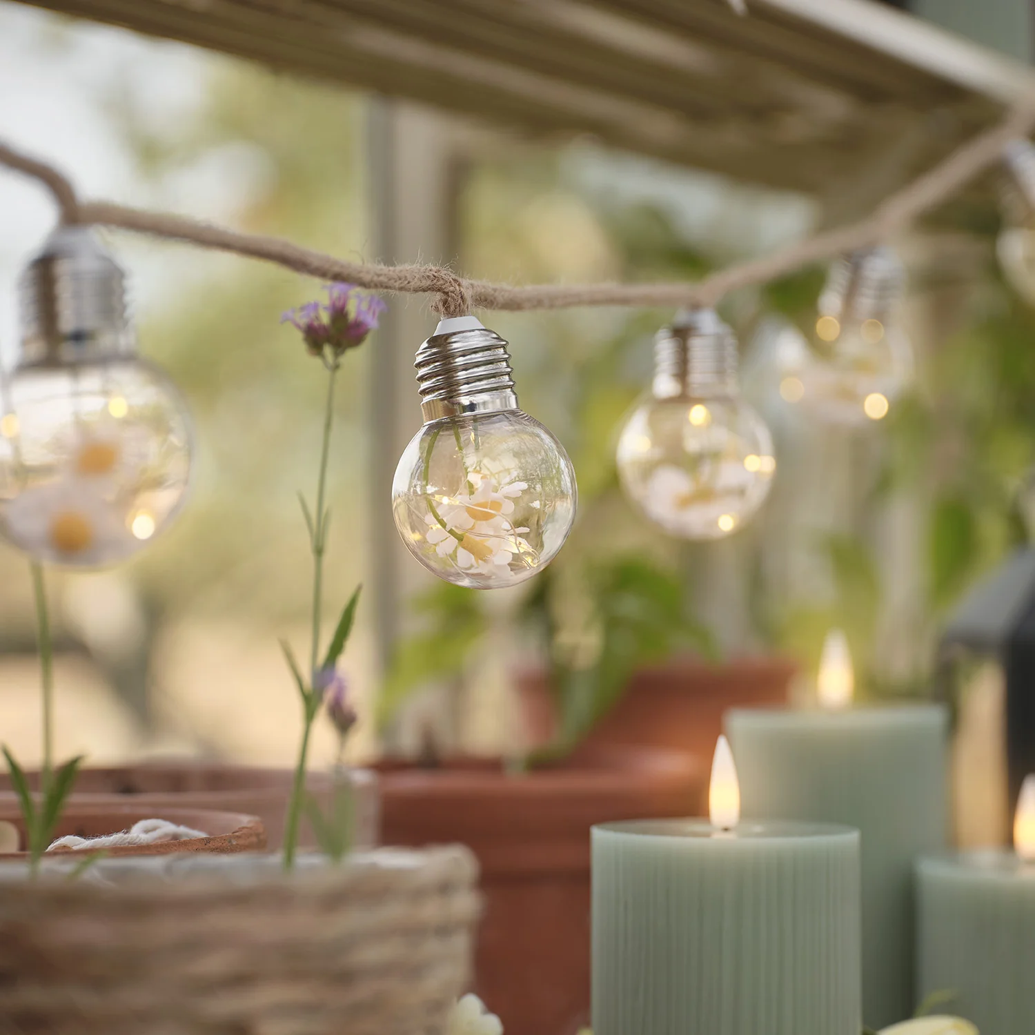 10 Daisy Micro Battery Festoon Lights - Image 5