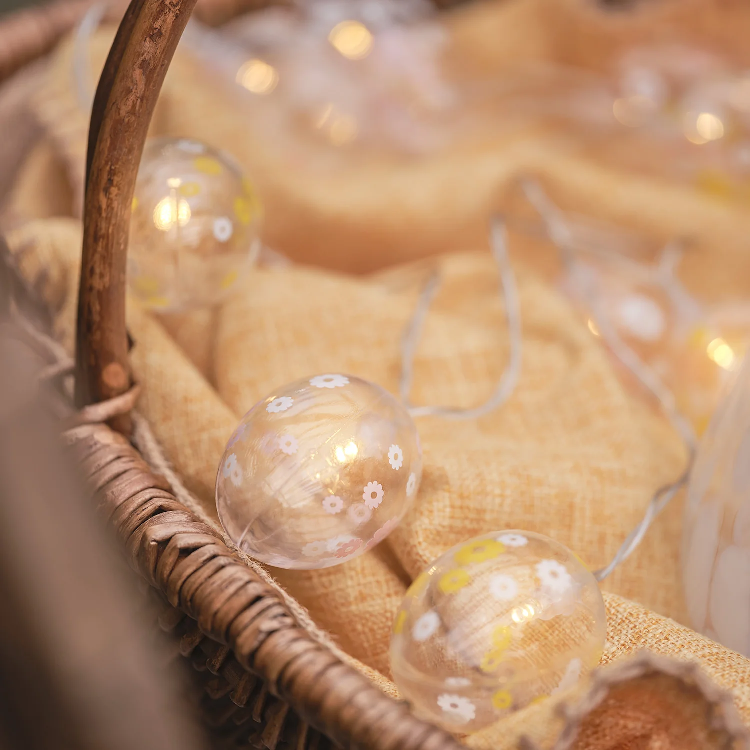 10 Easter Egg LED Battery String Lights - Image 3