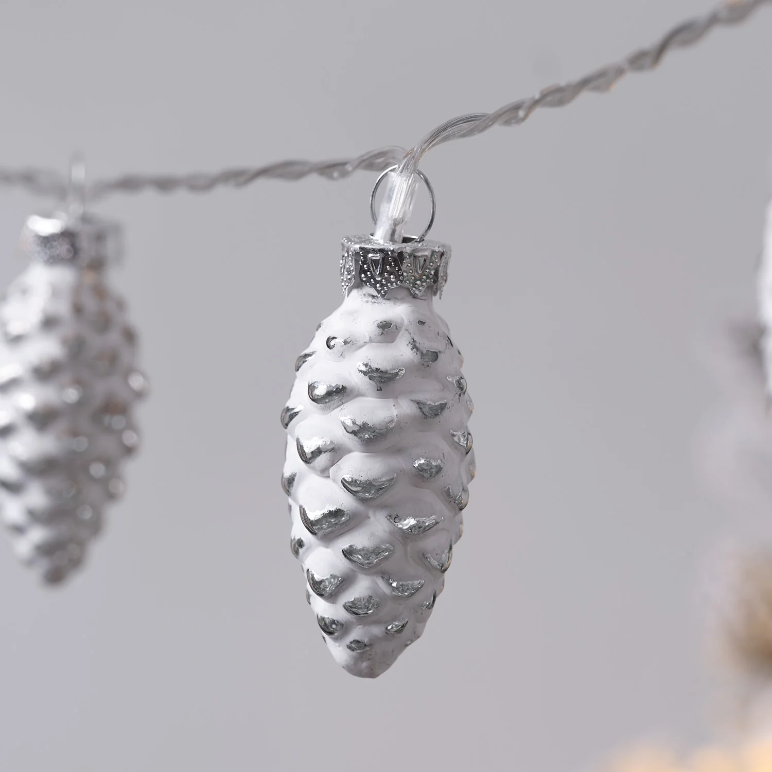 10 Glass Pinecone LED String Lights - Image 4