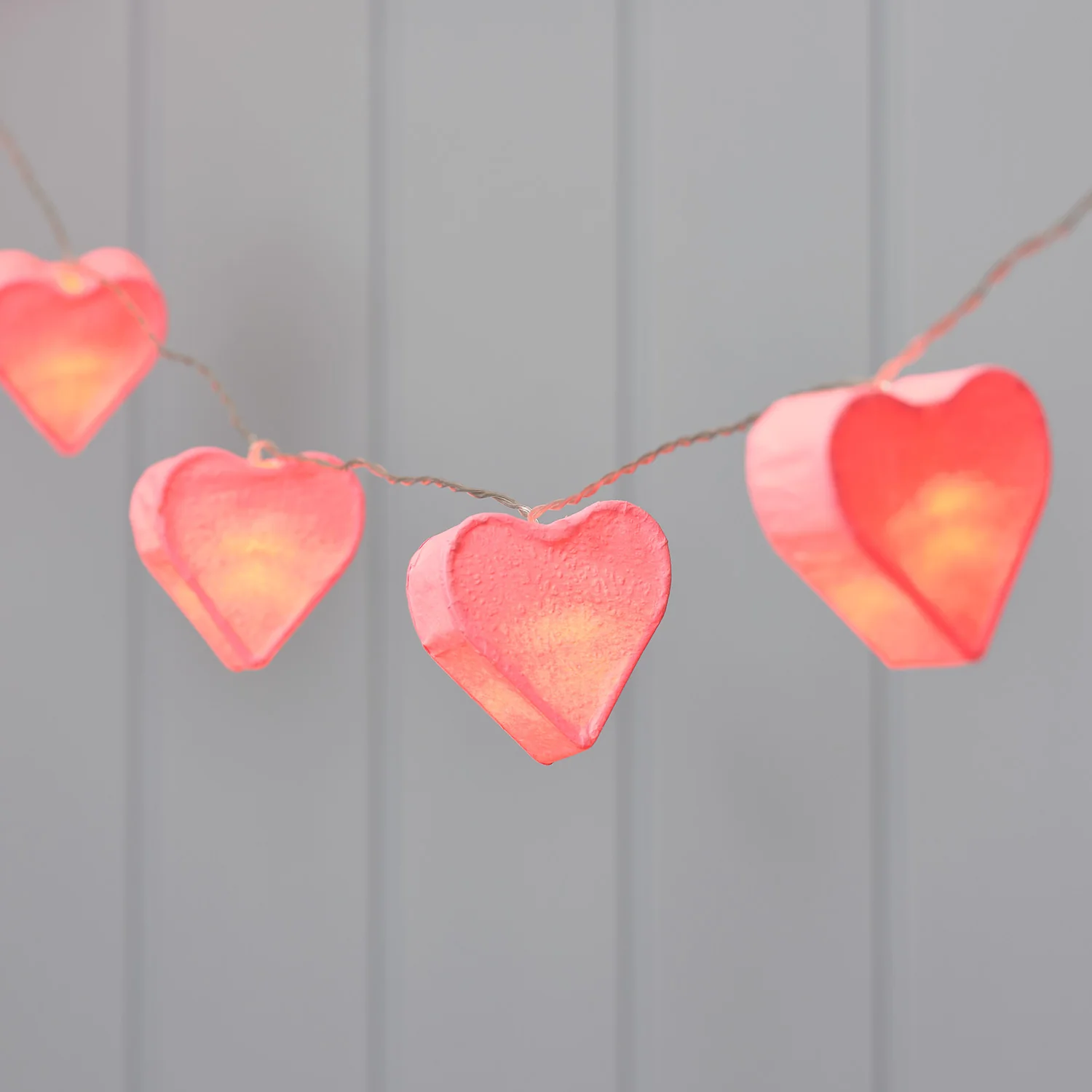 10 LED Paper Heart Battery Fairy Lights - Image 4