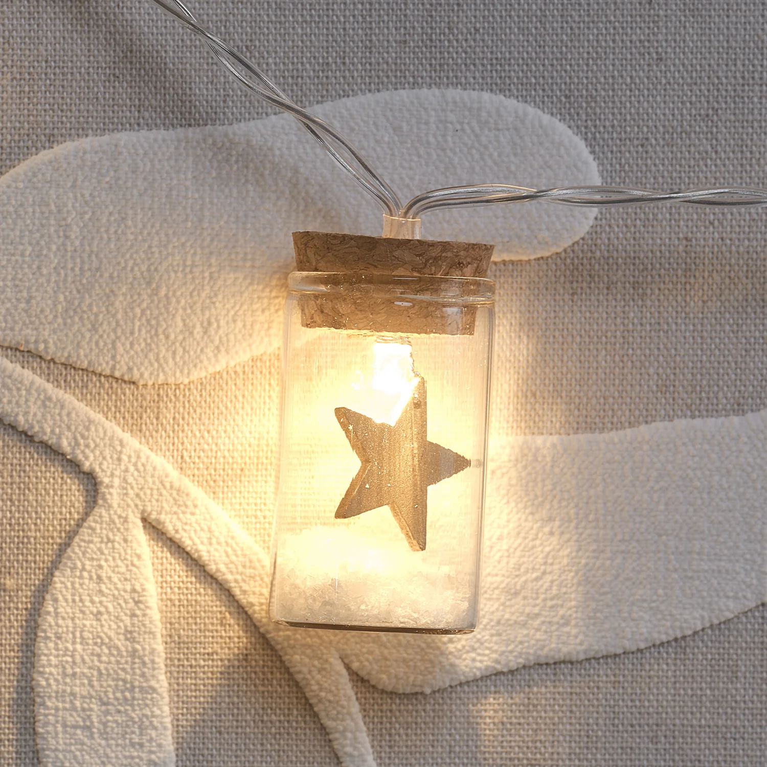 10 Star Glass Bottle LED String Lights - Image 2