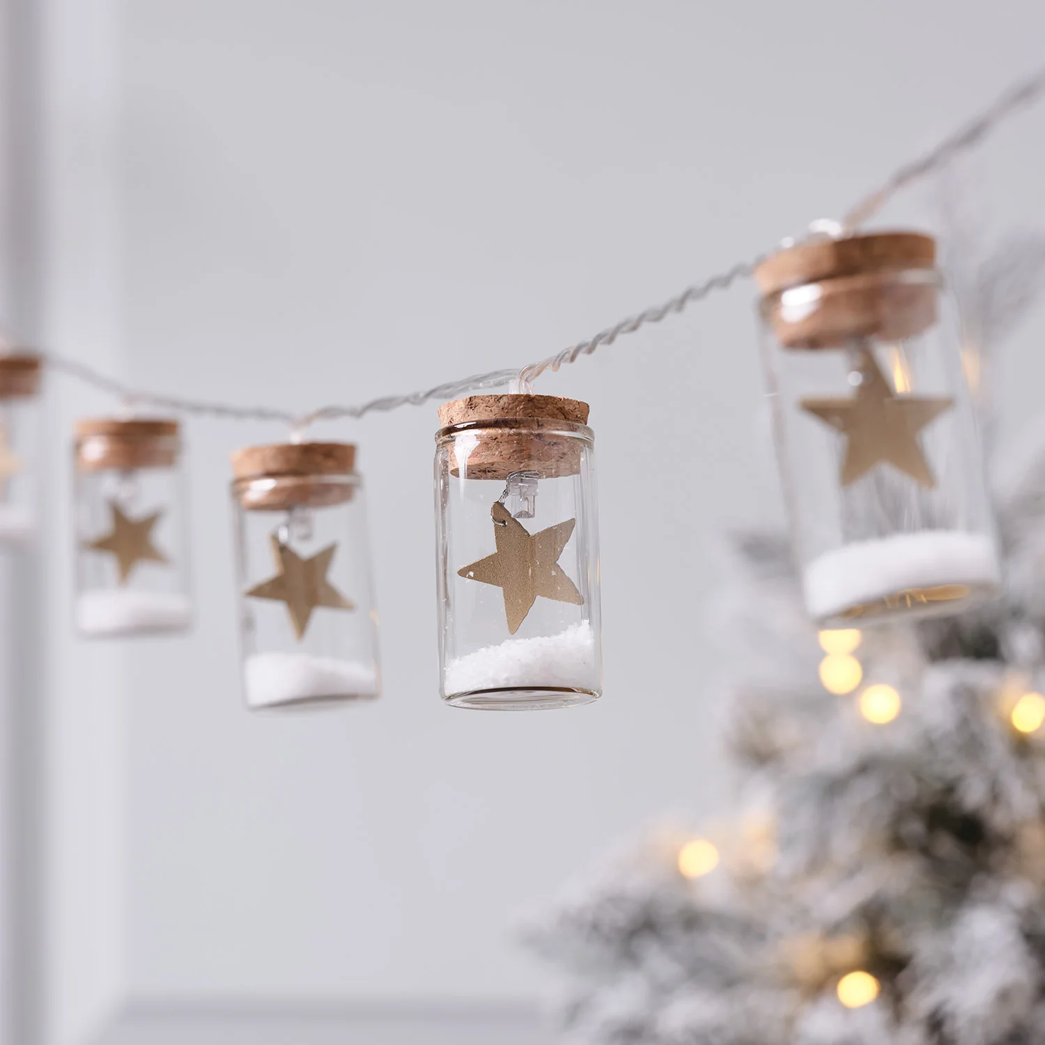 10 Star Glass Bottle LED String Lights - Image 7