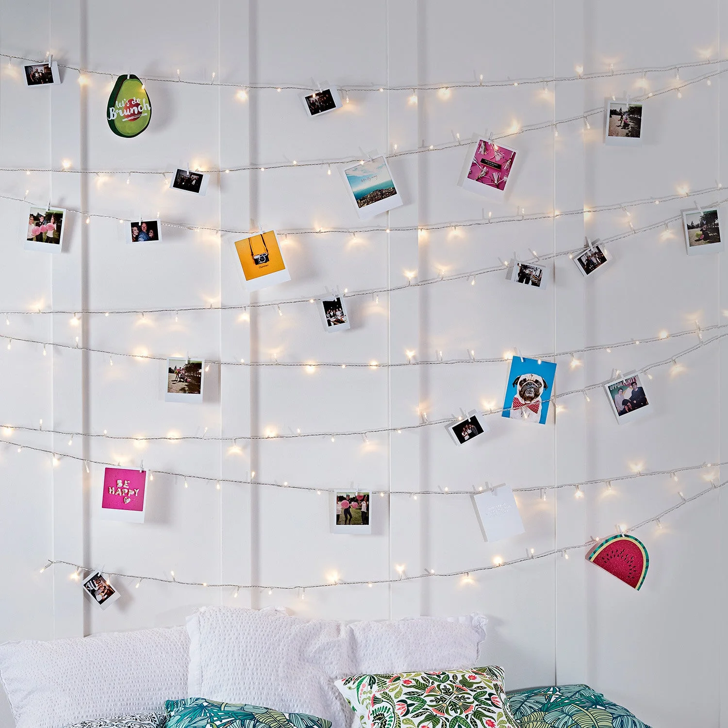 100 Warm White LED Fairy Lights On Clear Cable - Image 4