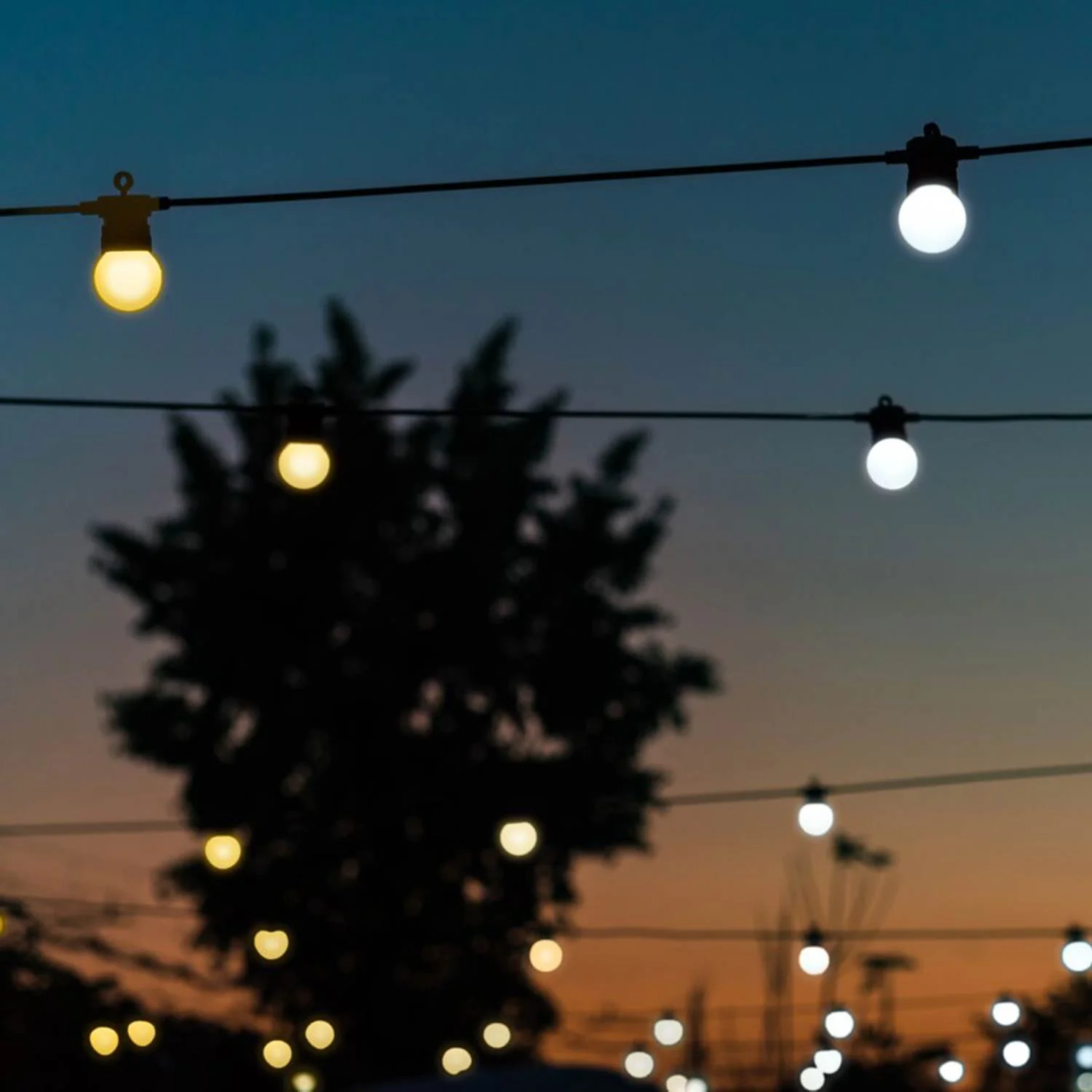 10m 20 LED Twinkly Smart App Controlled Festoon Lights Amber & White - Image 3