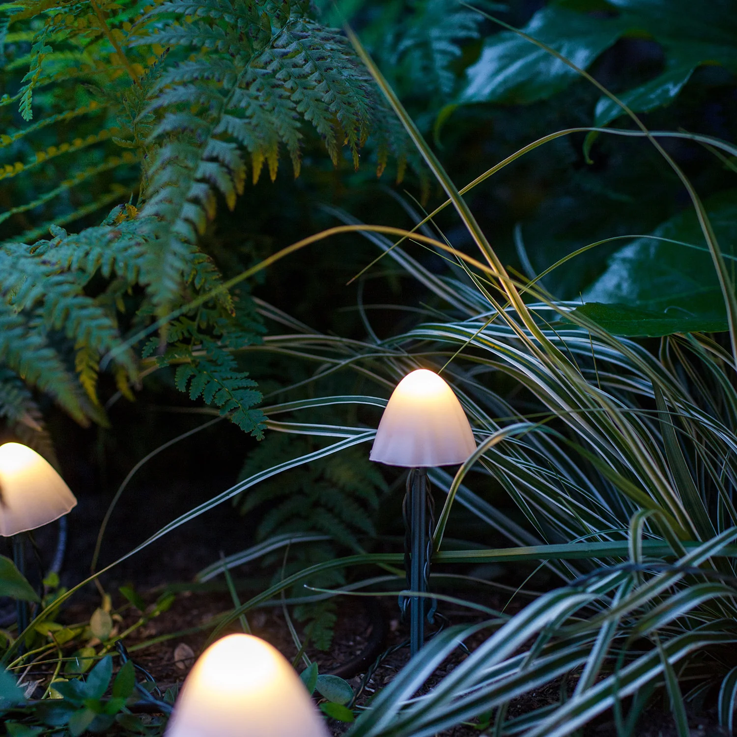 12 Mini Mushroom Solar Stake Lights - Image 6