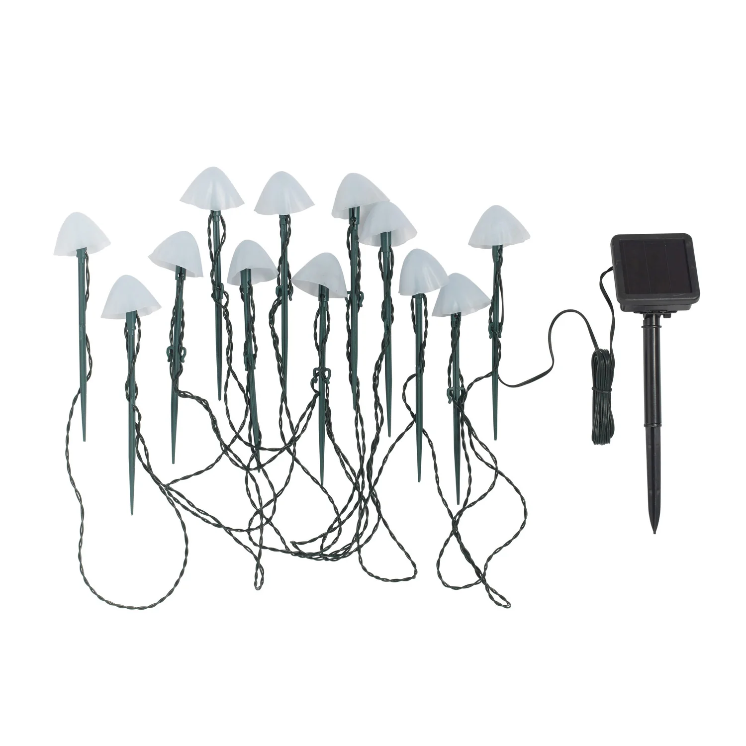 12 Mini Mushroom Solar Stake Lights - Image 8