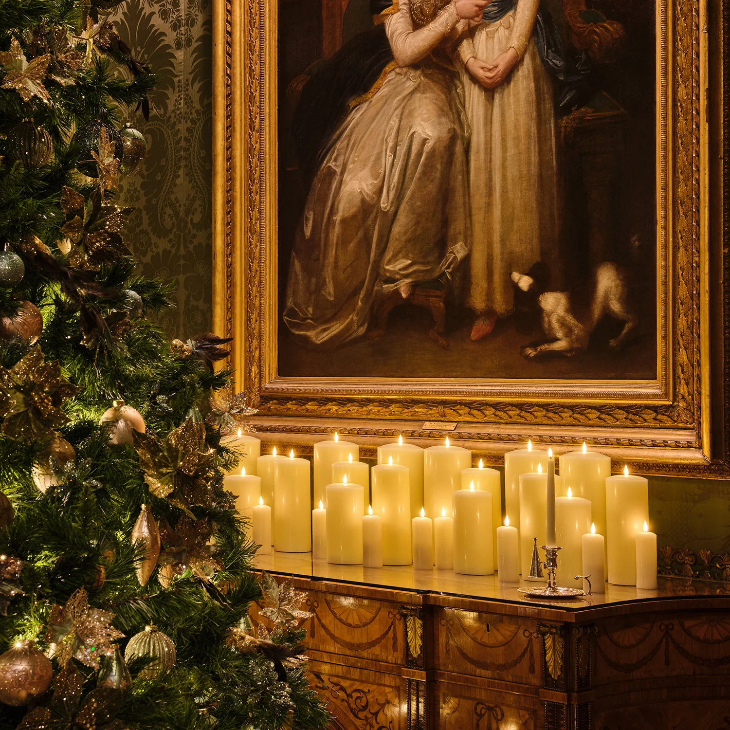 TruGlow® Ivory LED Slim Pillar Candle Trio With Remote Control - Image 10