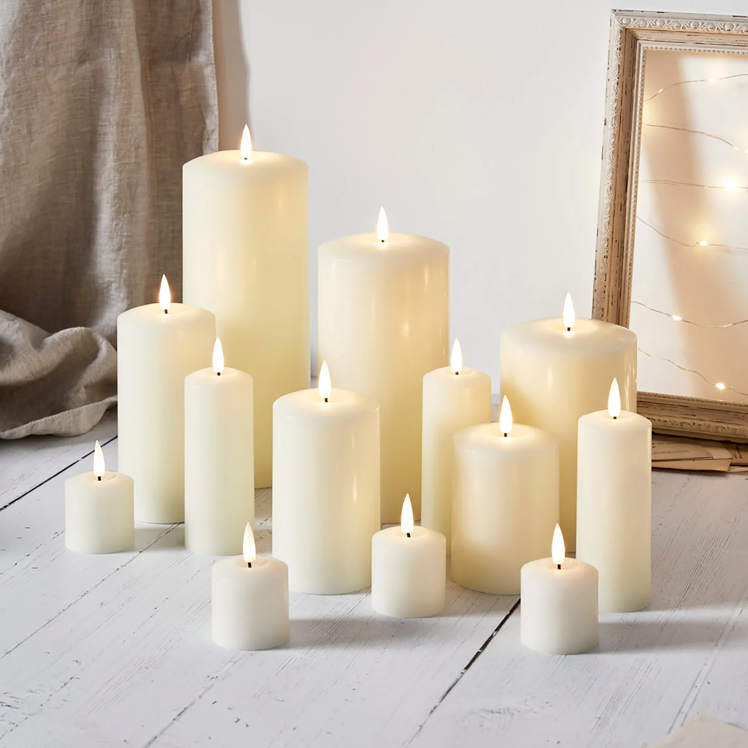 13 TruGlow® Ivory LED Candles - Image 6