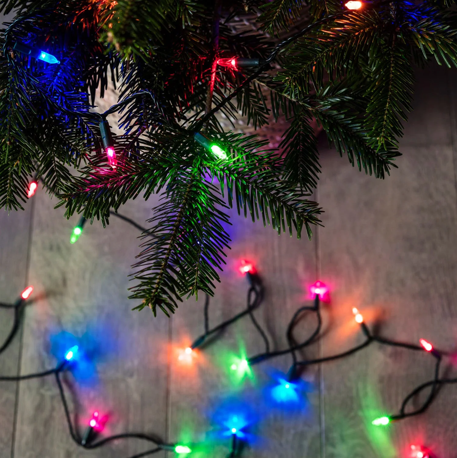 150 Multi Coloured LED Traditional Christmas Tree Lights - Image 3