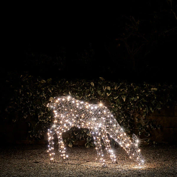 Large Studley Rattan Stag & Doe Dual Colour LED Light Up Reindeer 24v - Image 5