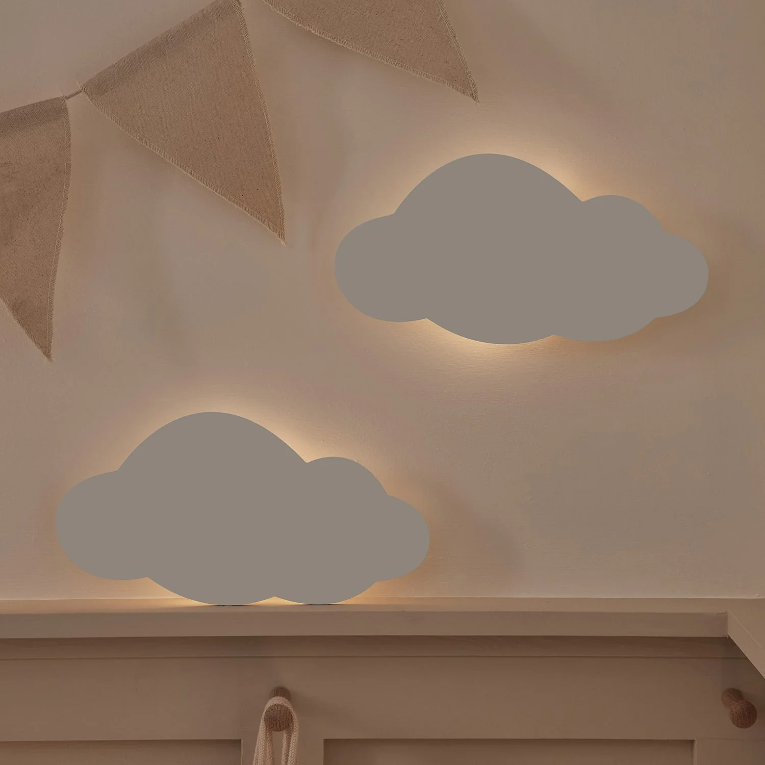 2 Rechargeable Cloud Night Lights - Image 2