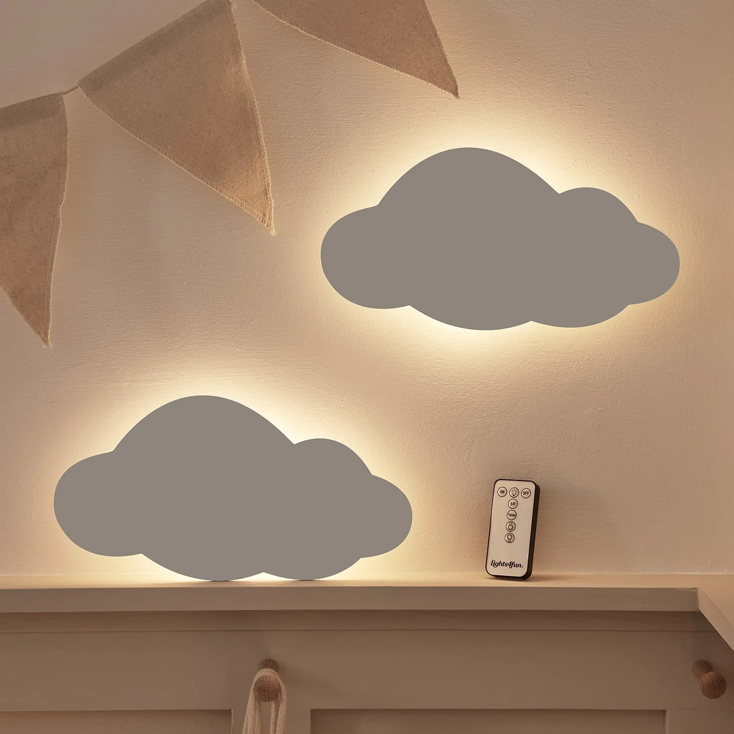 2 Rechargeable Cloud Night Lights - Image 6