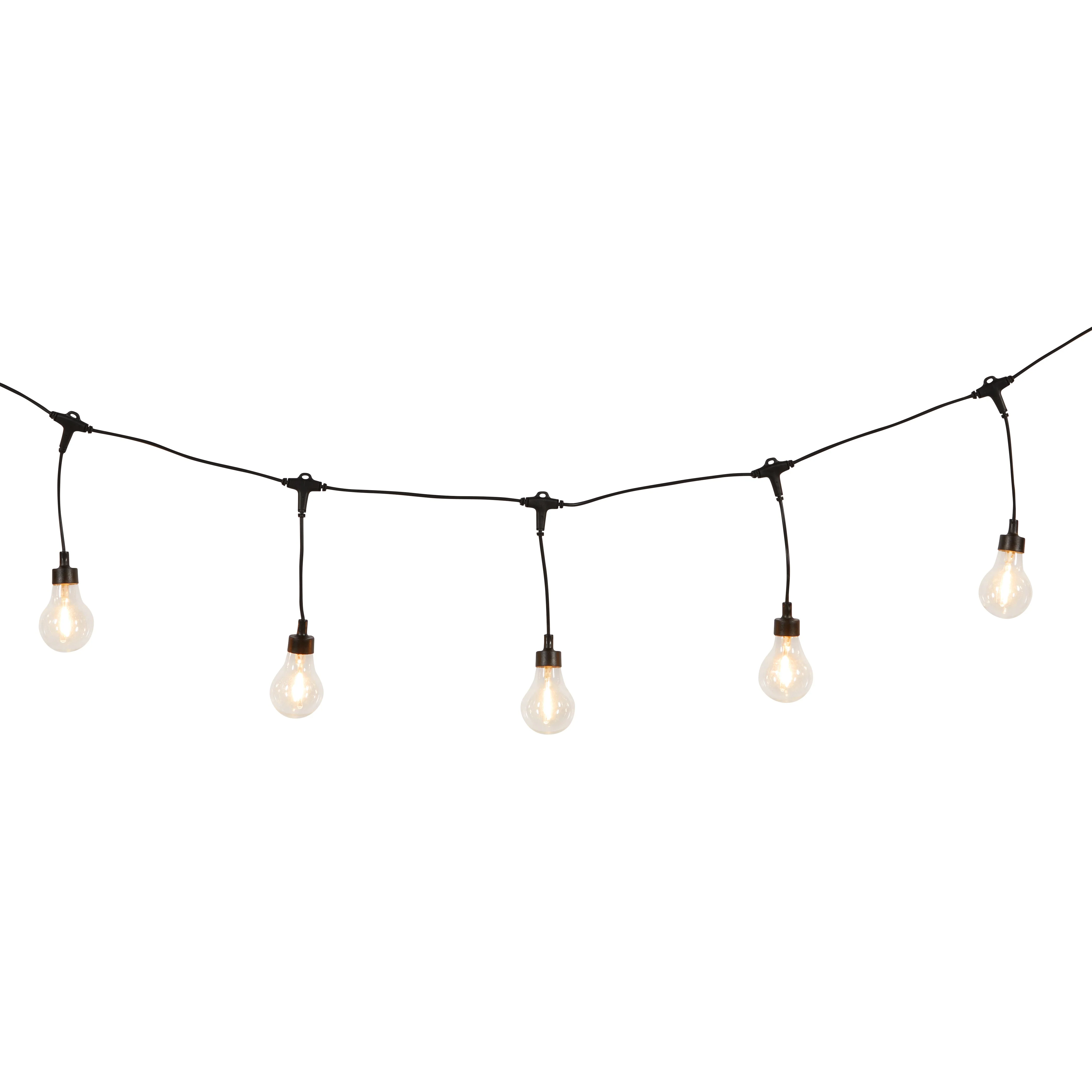 20 Drop Bulb Vintage Style Premium Solar Festoon Lights - Image 7