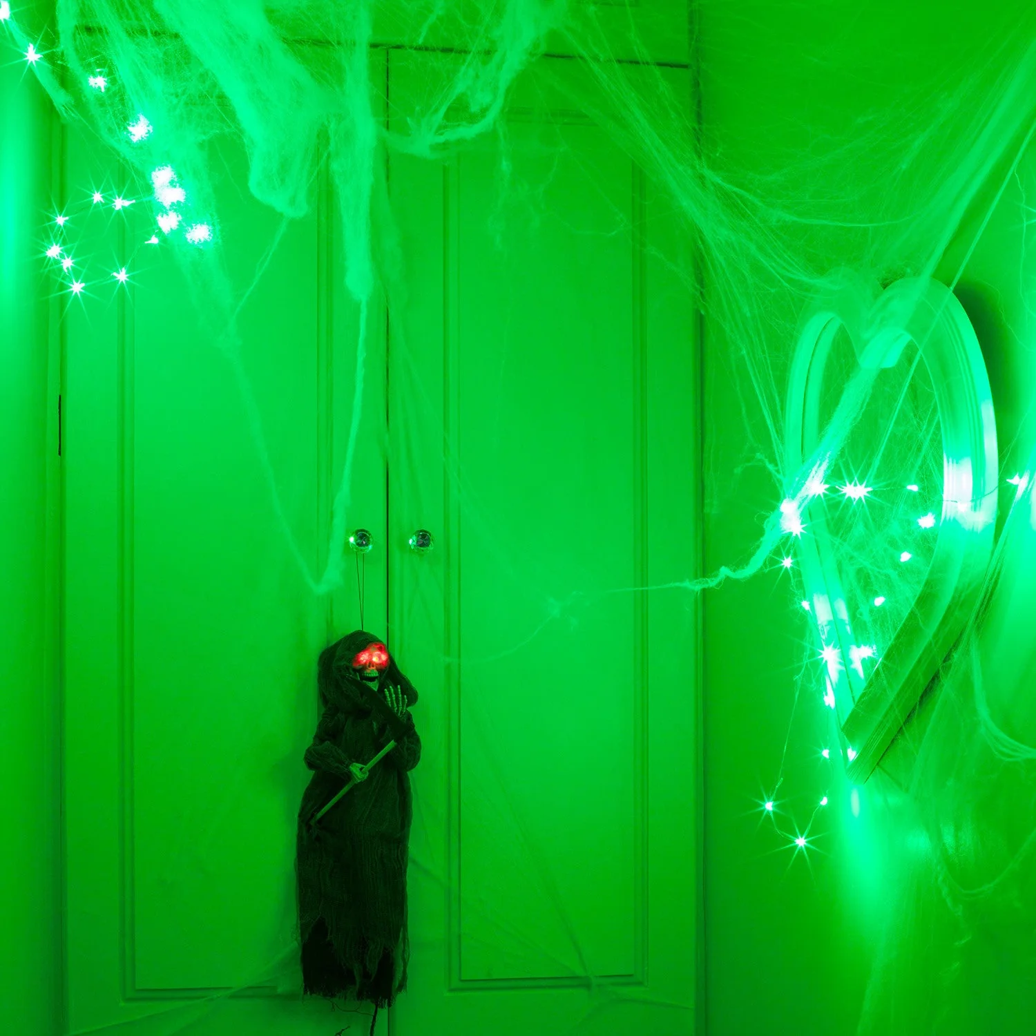20 Green LED Micro Battery Fairy Lights - Image 3