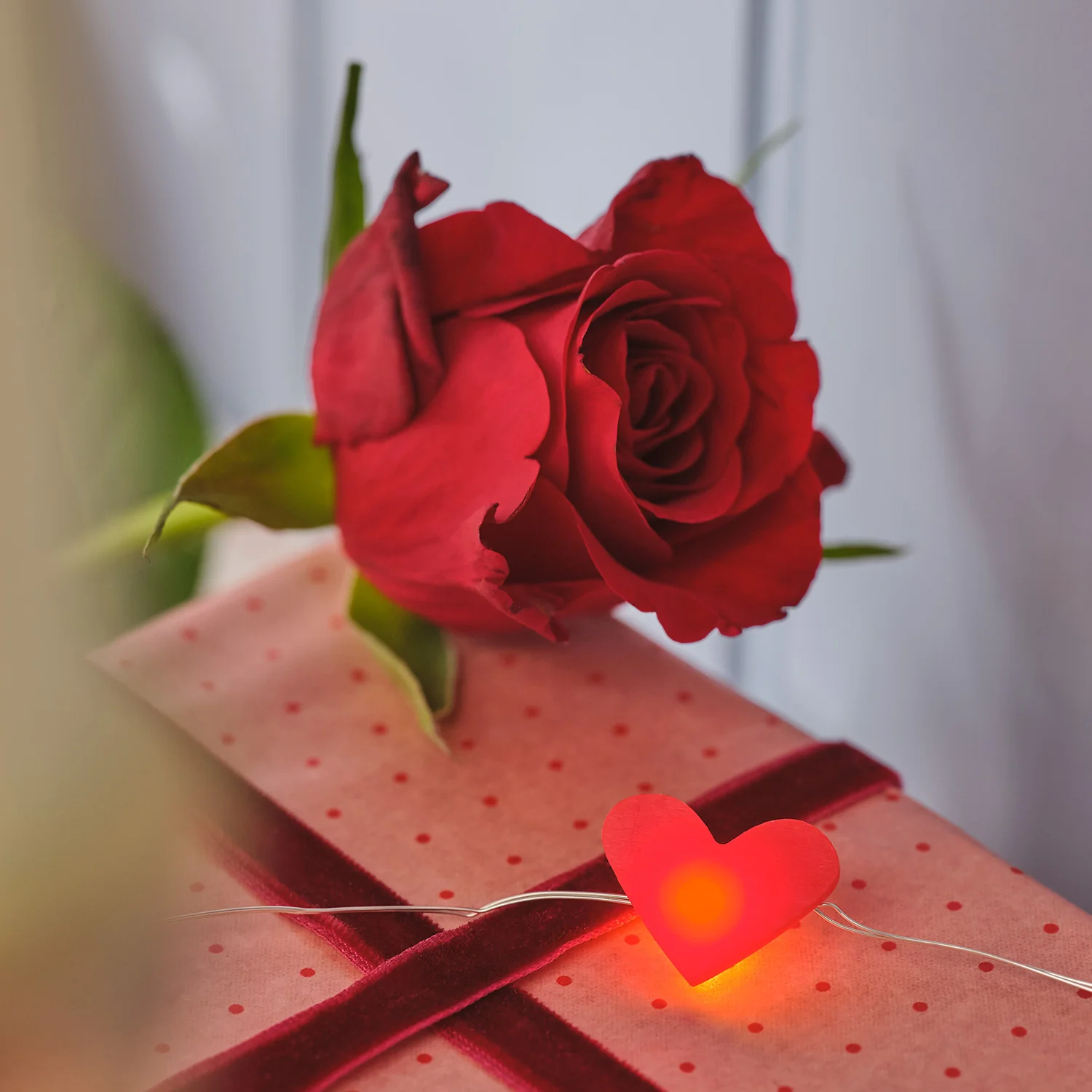 20 Heart Micro Fairy Lights - Image 2