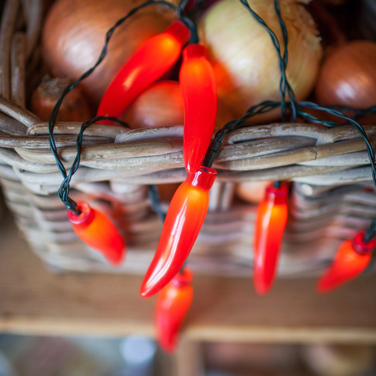 20 Red Chilli Pepper Fairy Lights - Image 3