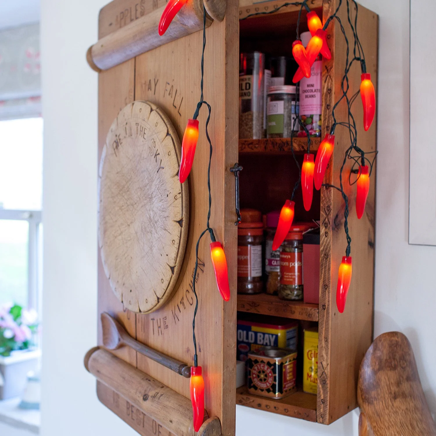 20 Red Chilli Pepper Fairy Lights - Image 4