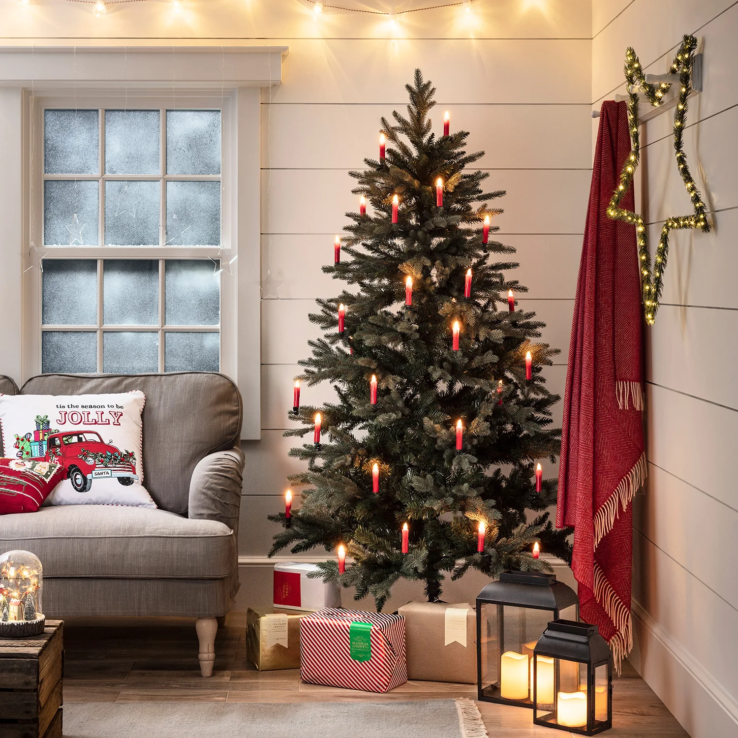 20 Red Christmas Tree Candle Lights - Image 3