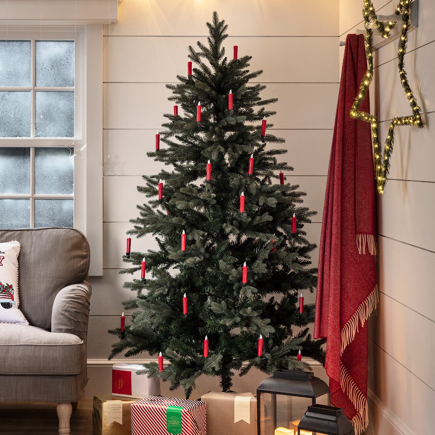20 Red Christmas Tree Candle Lights - Image 6
