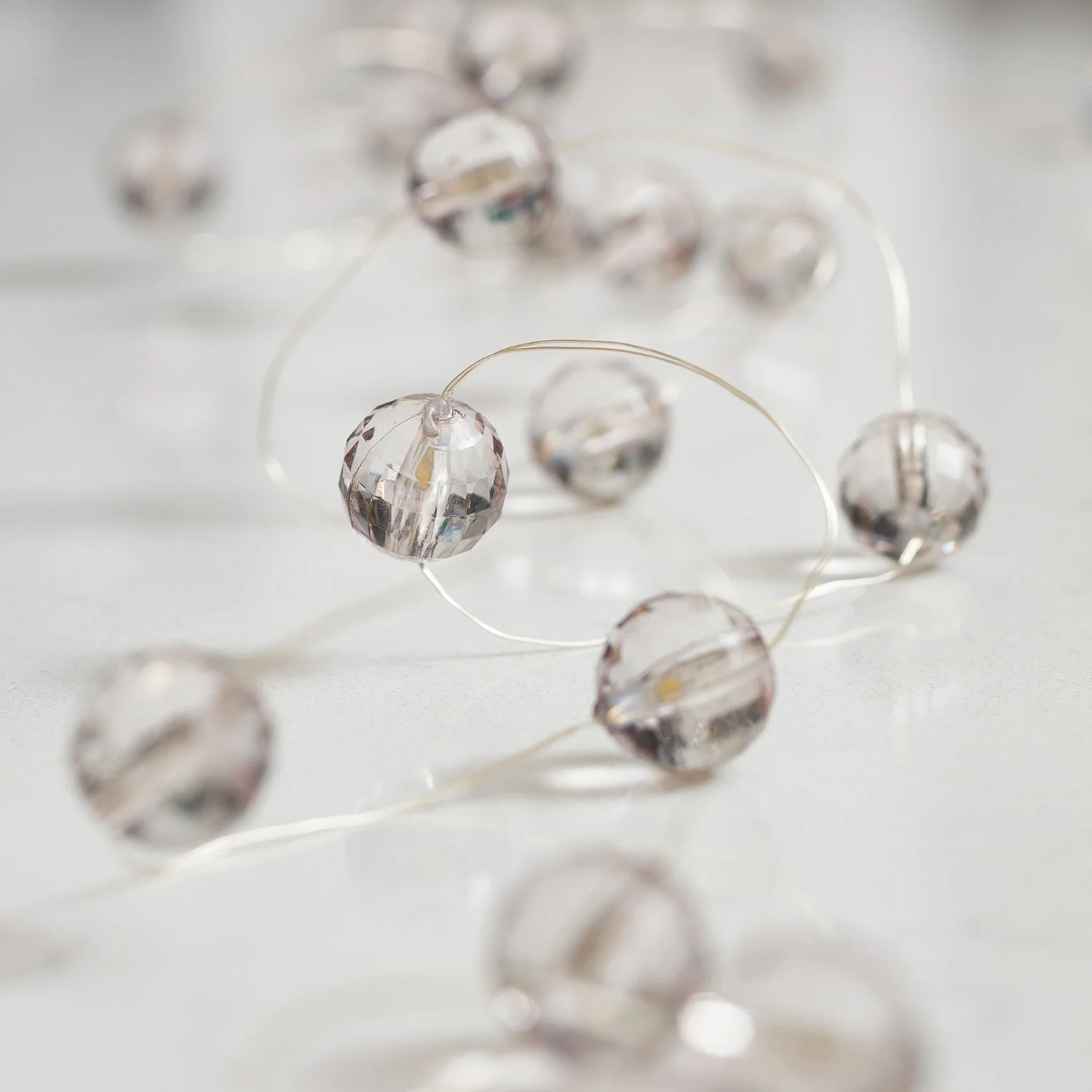 20 Warm White Bead Micro Fairy Lights - Image 2
