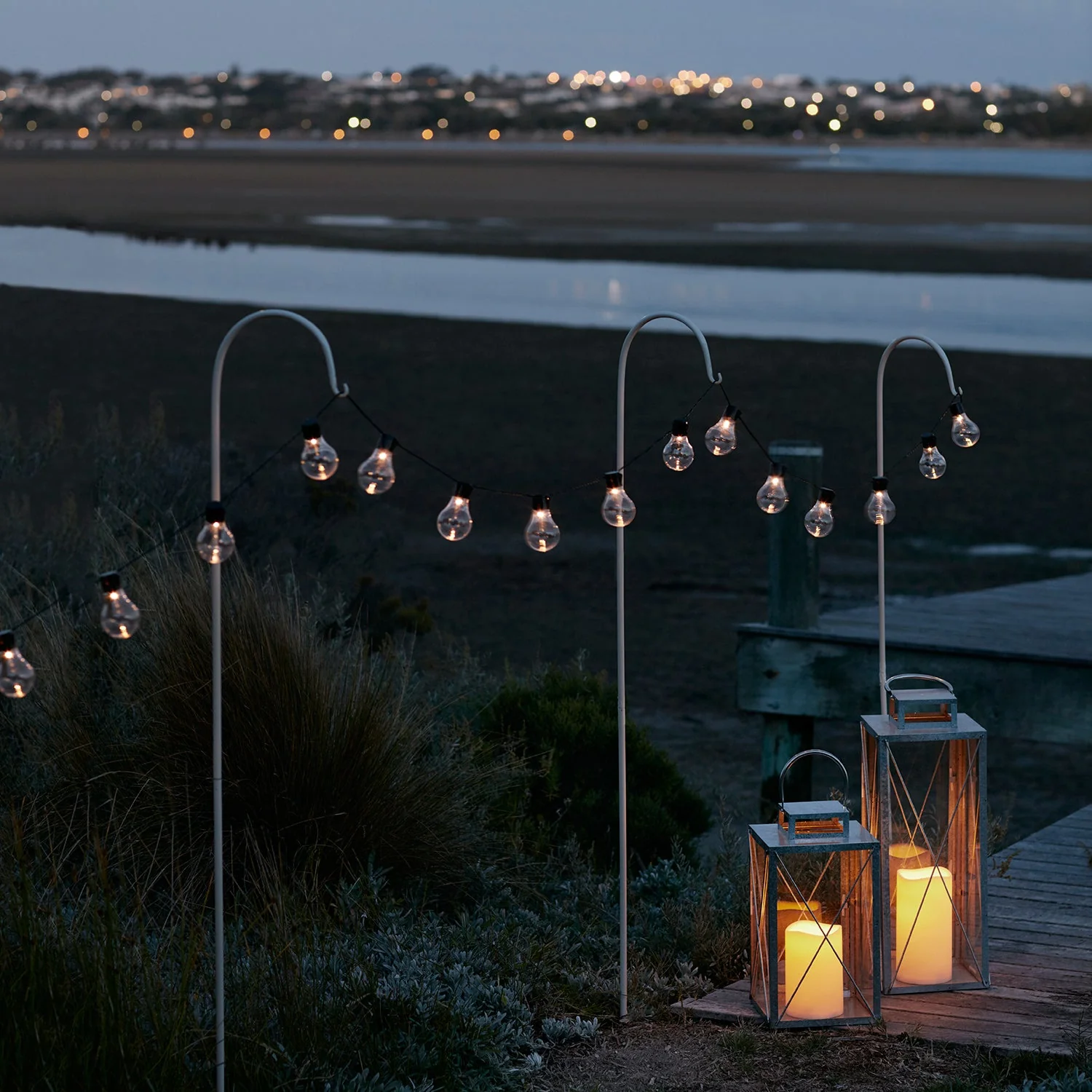 20 Warm White Carnival Battery Festoon Lights - Image 5