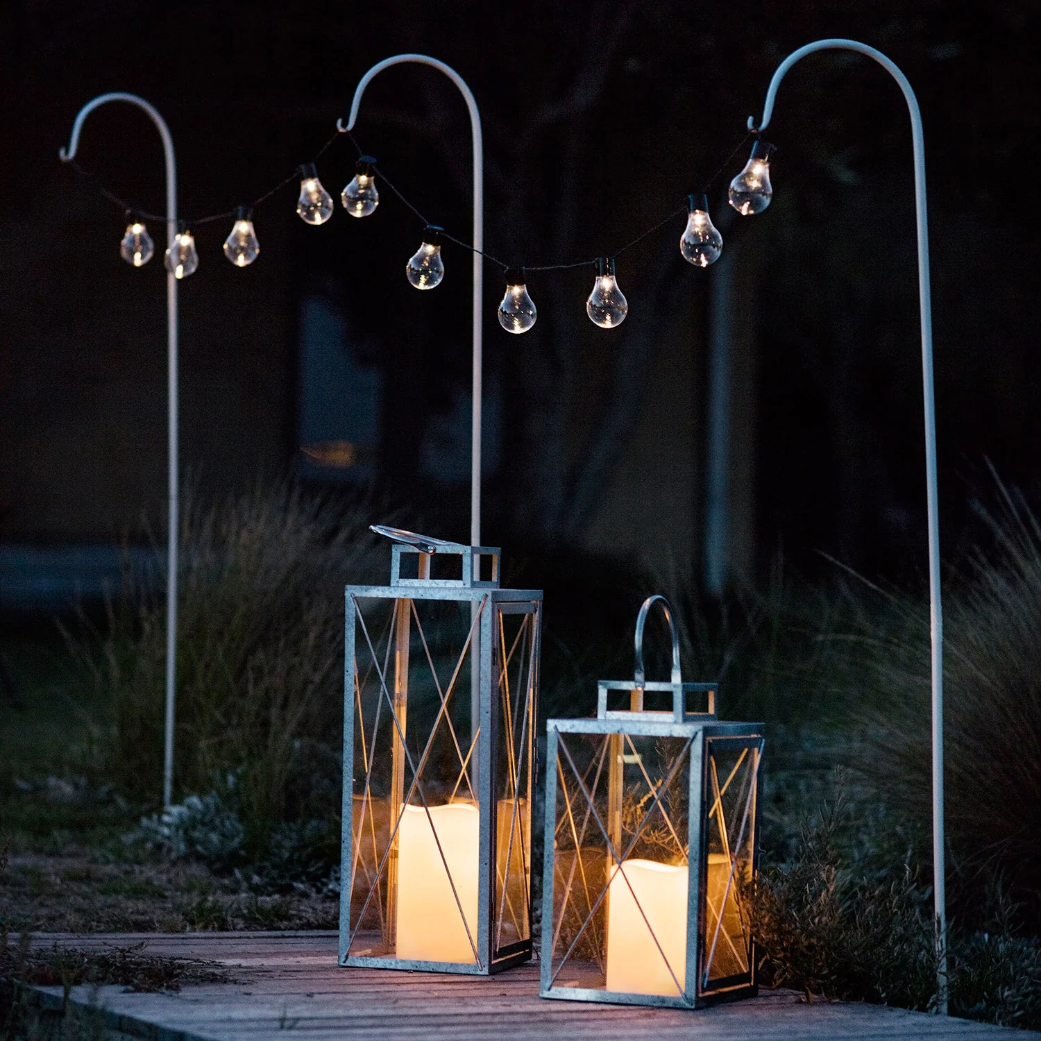 20 Warm White Carnival Solar Festoon Lights - Image 4