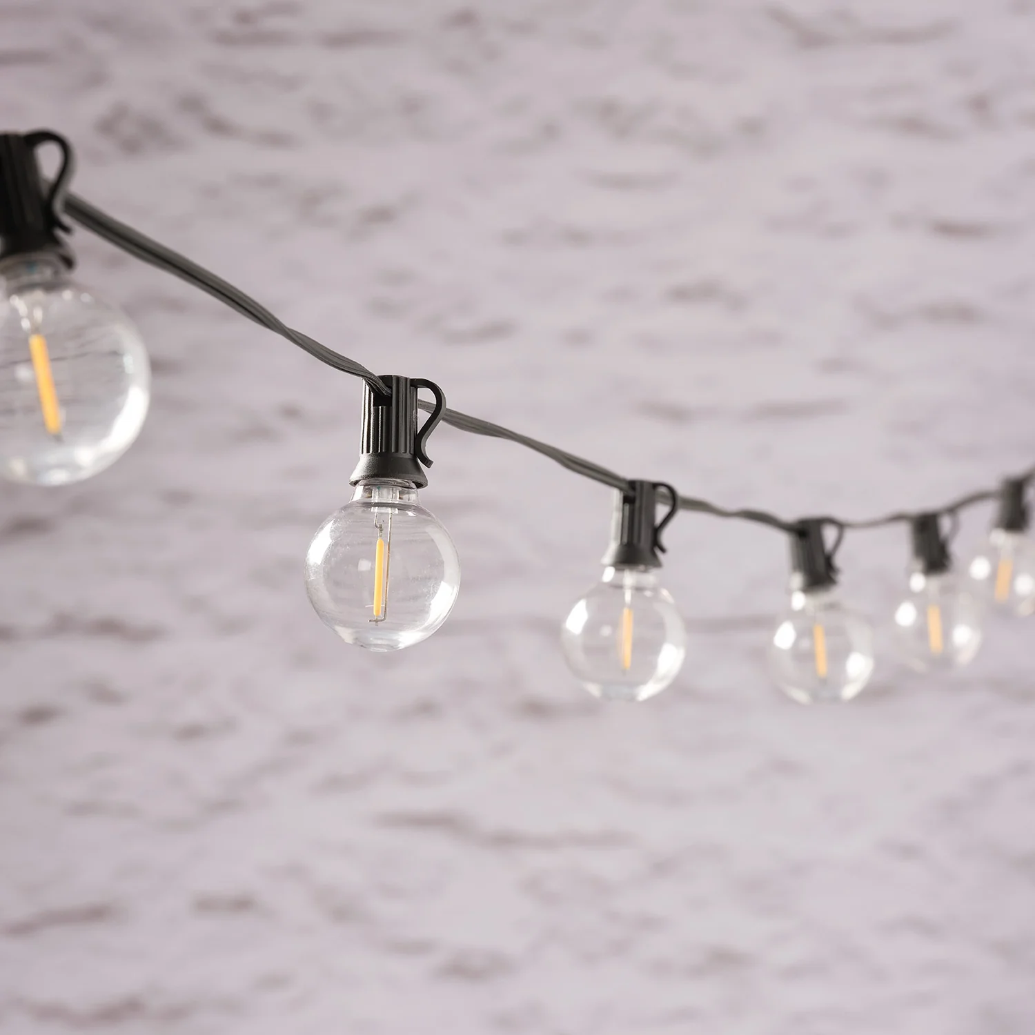 20 Warm White Connectable Solar Festoon Lights with Mini Stakes - Image 5