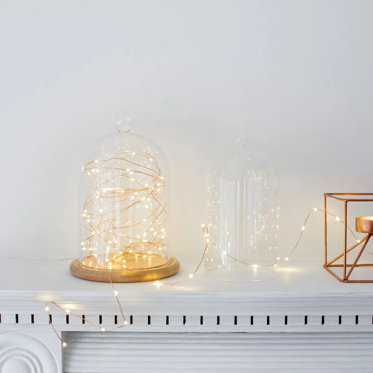 20 Warm White LED Copper Micro Fairy Lights - Image 4