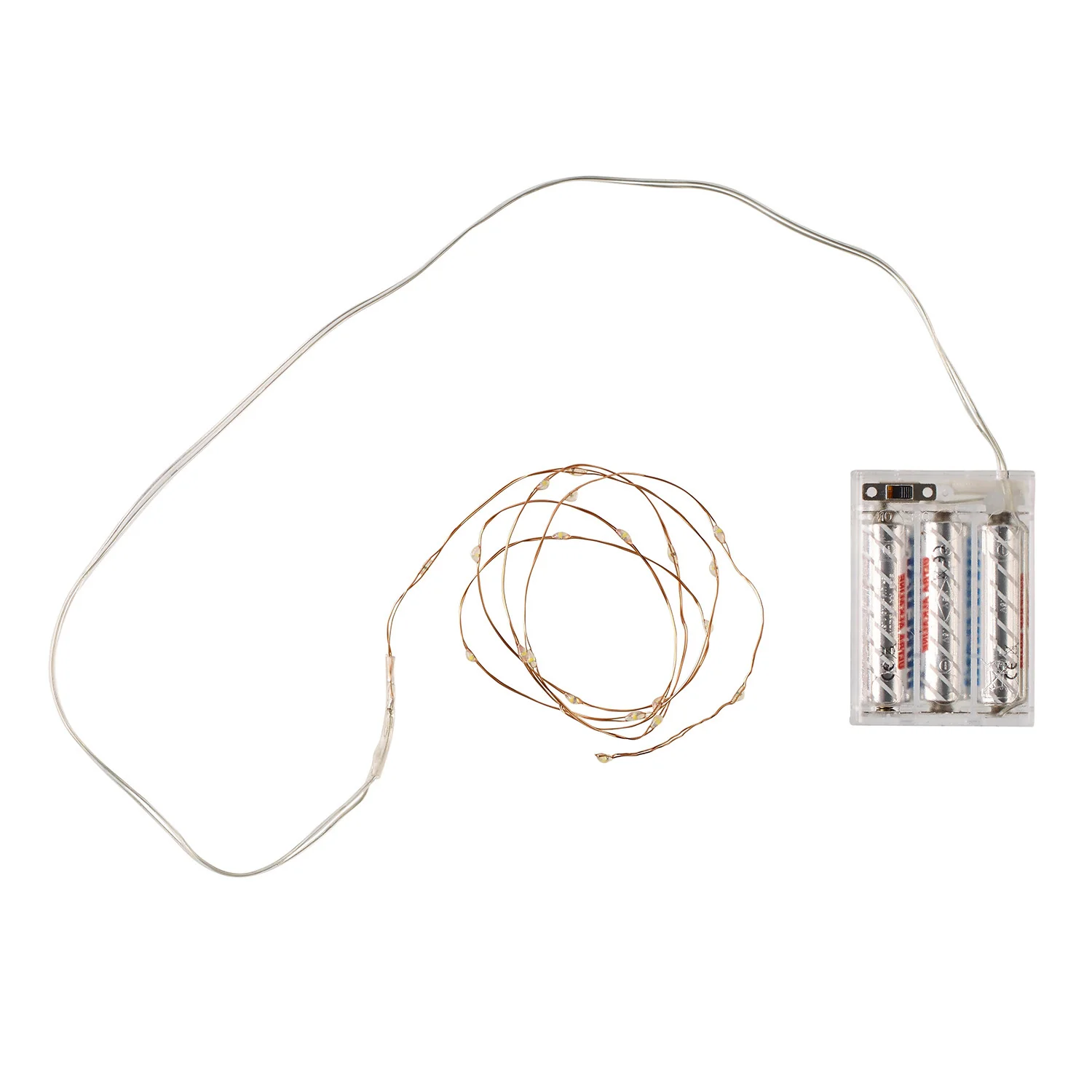 20 Warm White LED Copper Micro Fairy Lights - Image 5