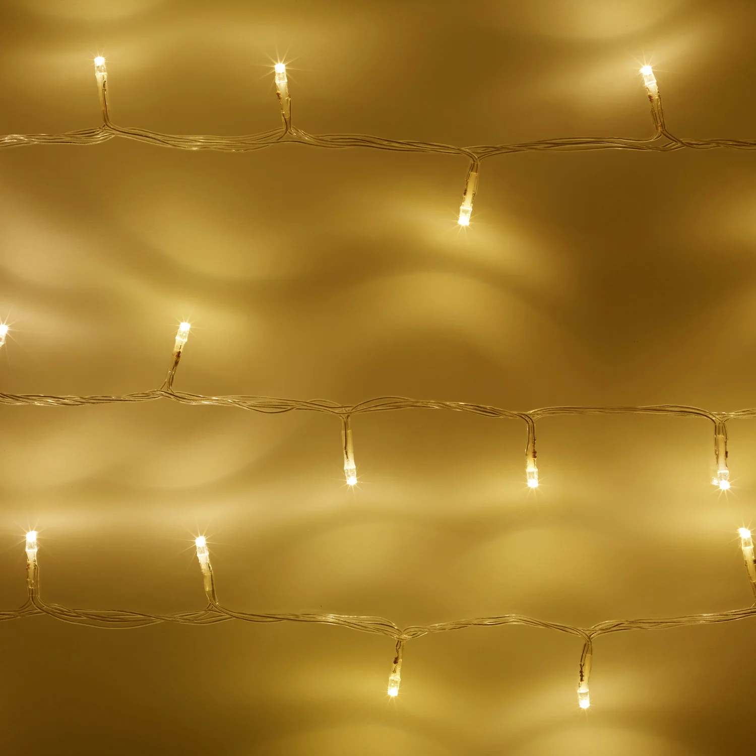 200 Warm White LED Outdoor Battery Fairy Lights On Clear Cable - Image 5
