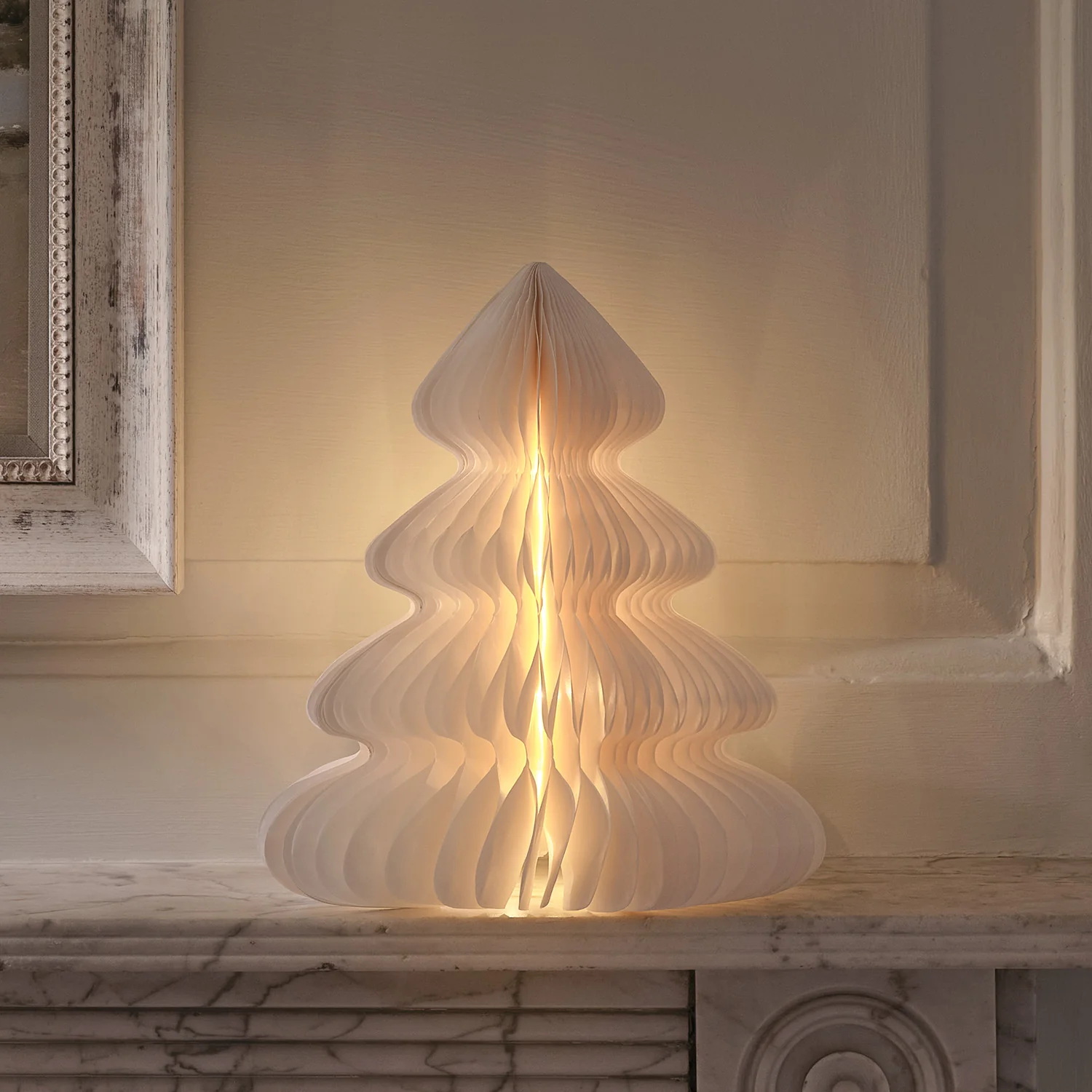 28cm Paper Christmas Tree LED Decoration - Image 4