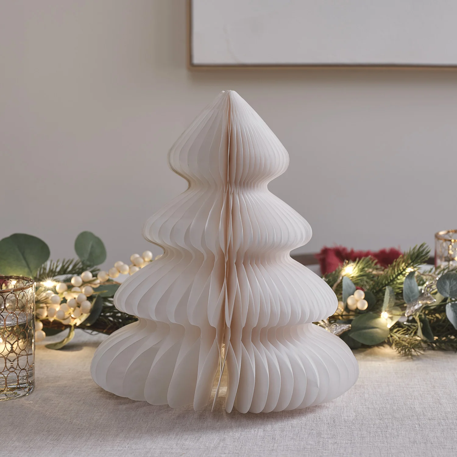 28cm Paper Christmas Tree LED Decoration - Image 7