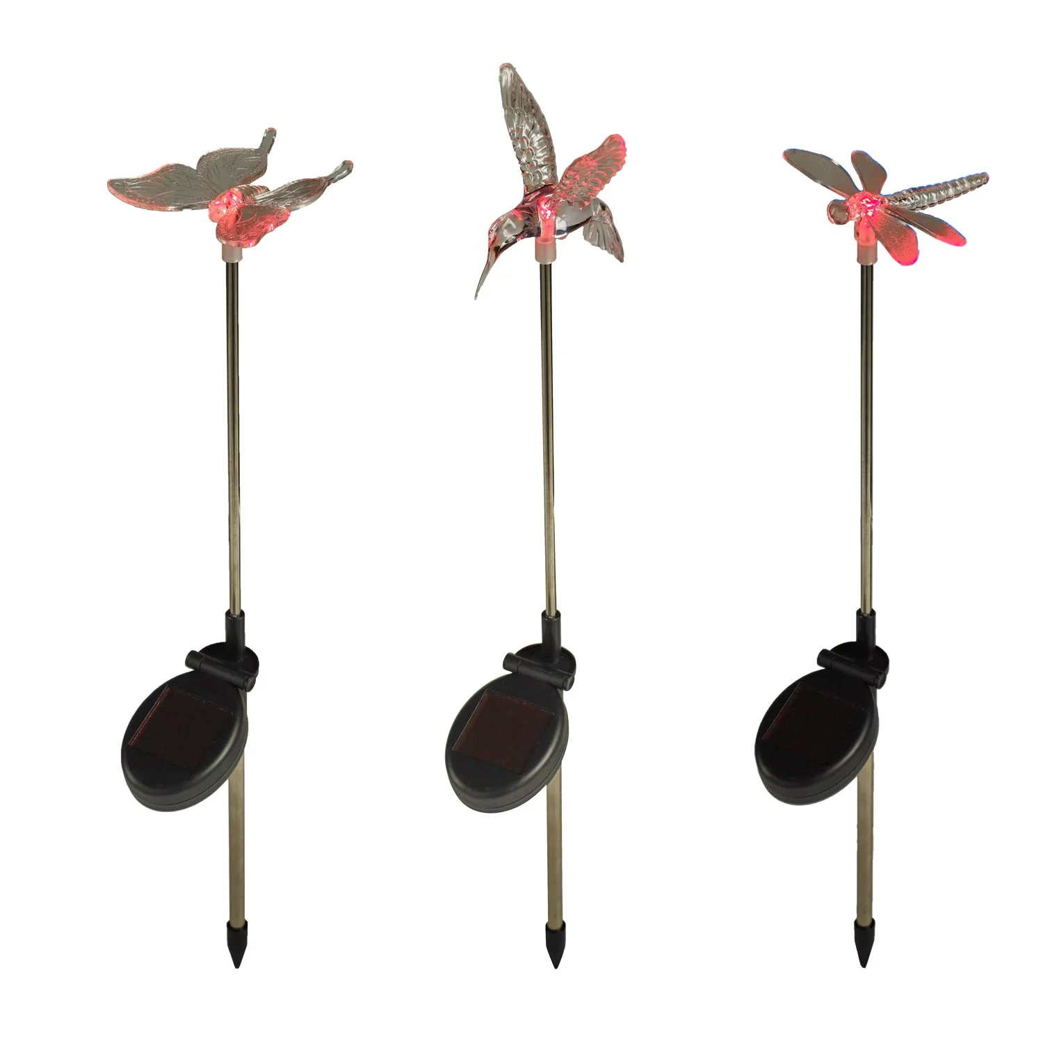 3 Butterfly, Dragonfly And Bird Solar Stakes - Image 4