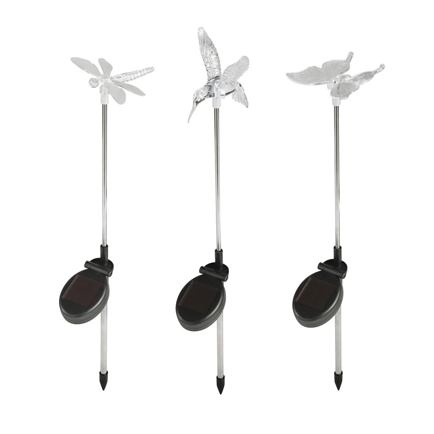 3 Butterfly, Dragonfly And Bird Solar Stakes - Image 5