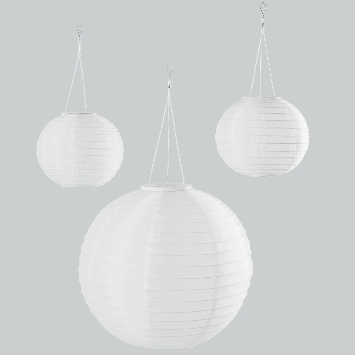 3 Cloud White Miami Solar Lanterns - Image 8