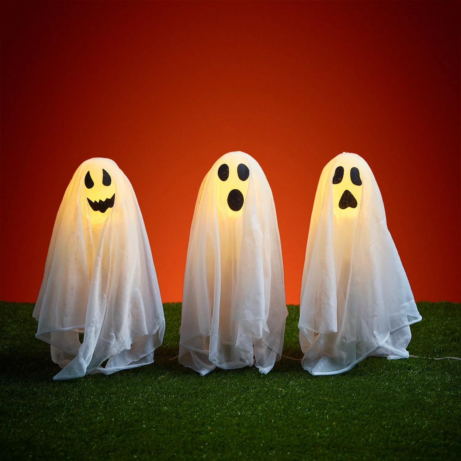3 Ghost Garden Stake Lights - Image 6