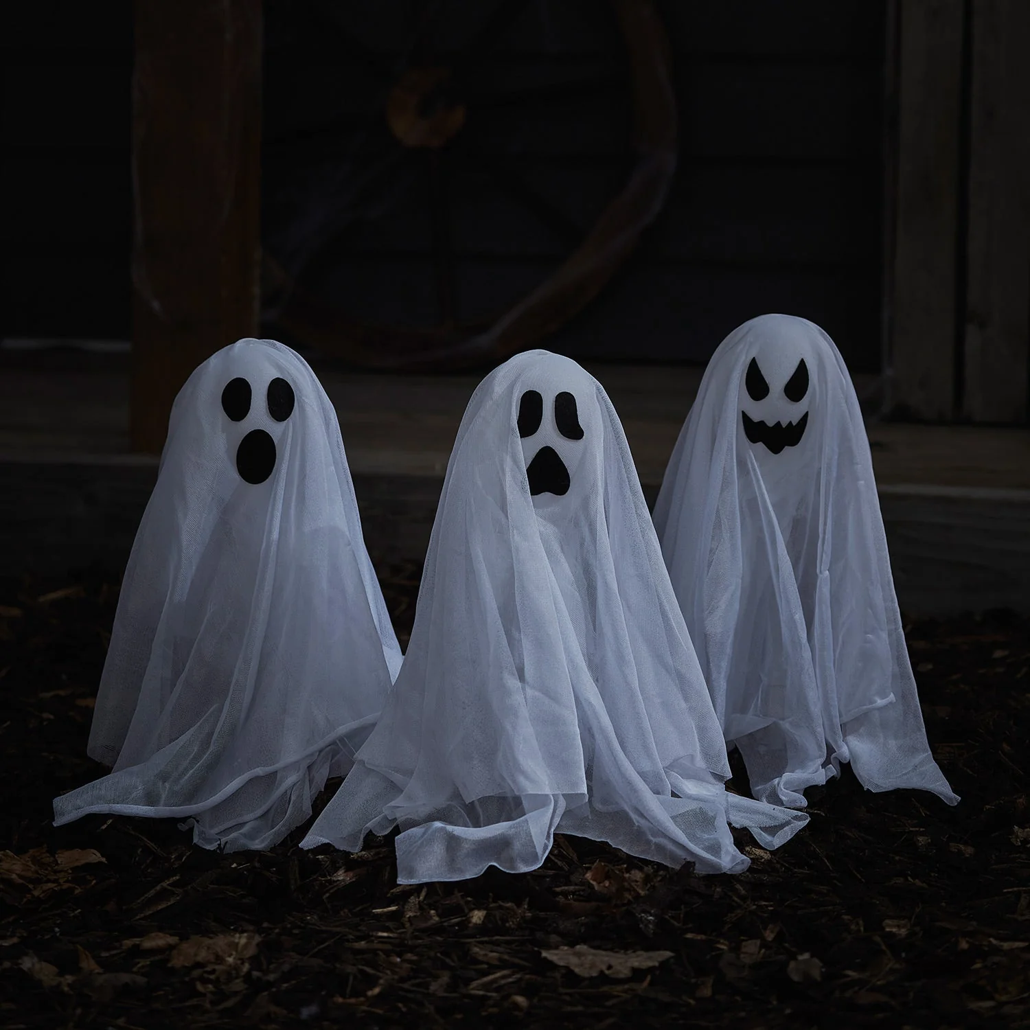 3 Ghost Garden Stake Lights - Image 7