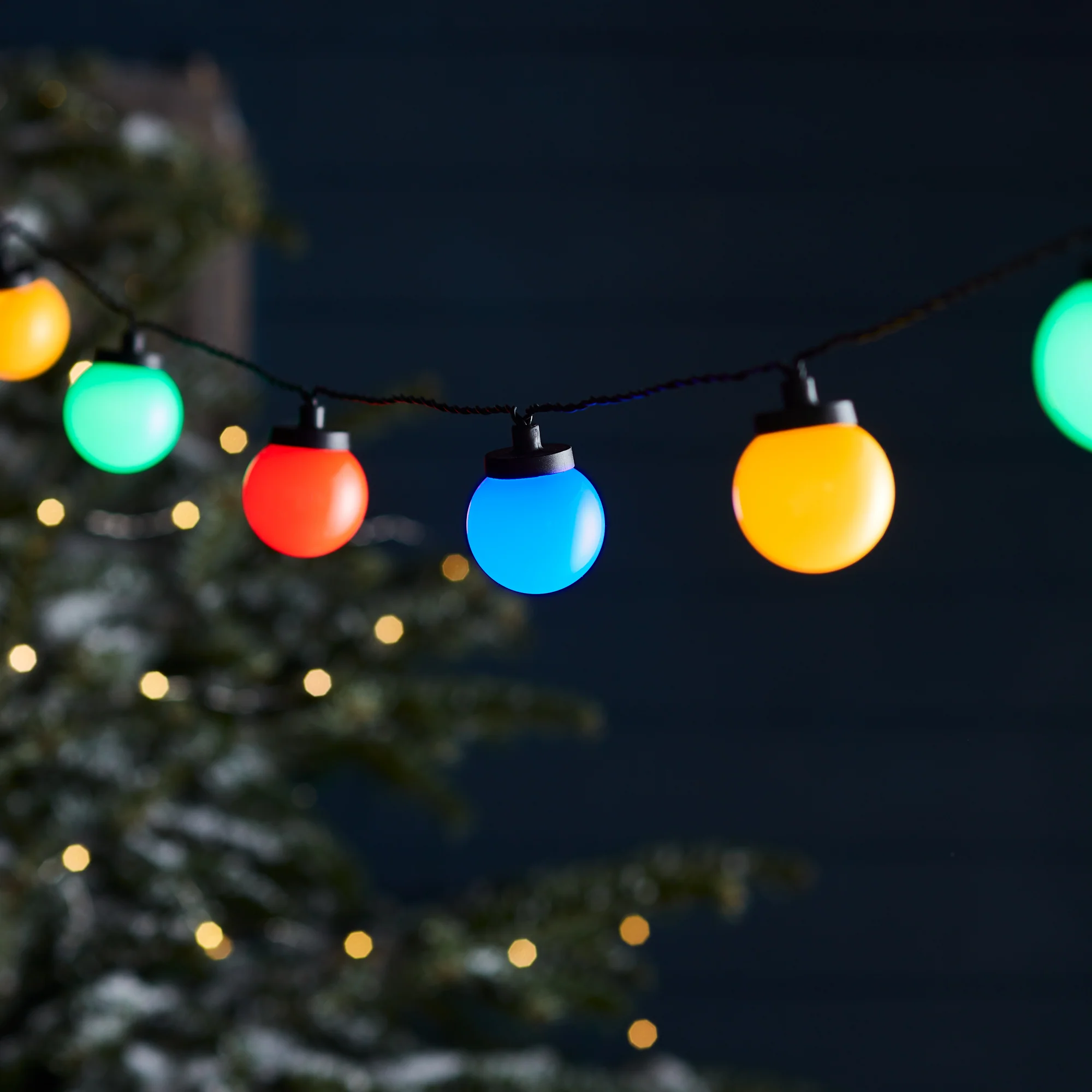 30 Multi Coloured Plug In Festival Festoon Lights - Image 3