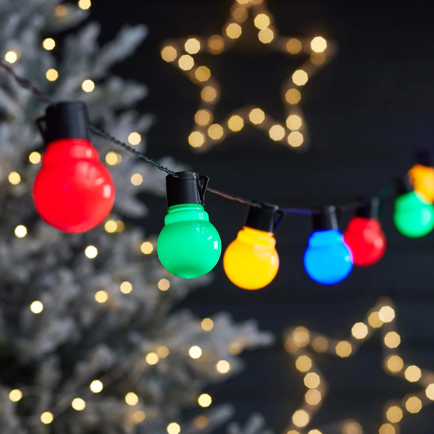 30 Multi Coloured Plug In Fiesta Festoon Lights - Image 4