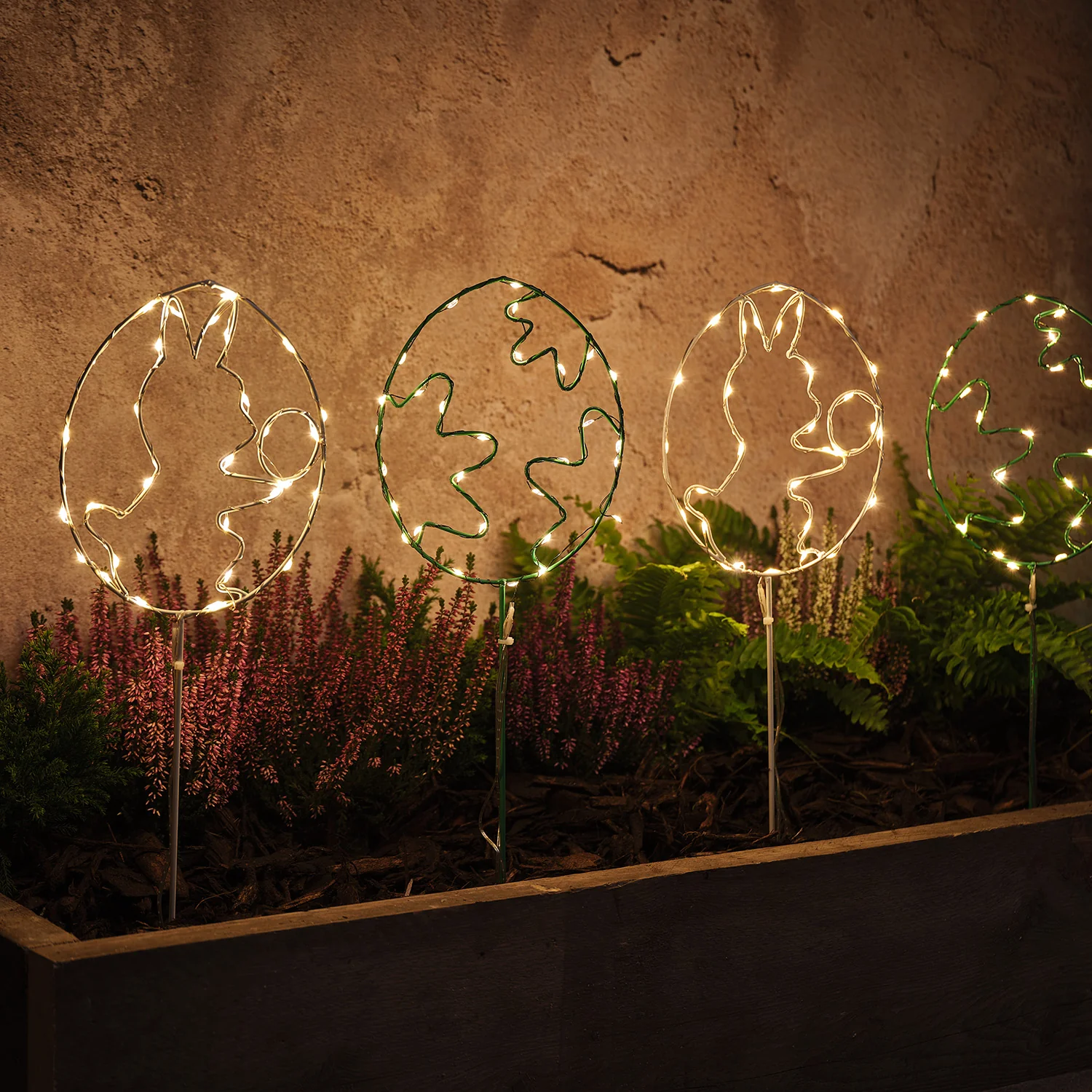 4 LED Easter Egg Garden Stake Lights - Image 5