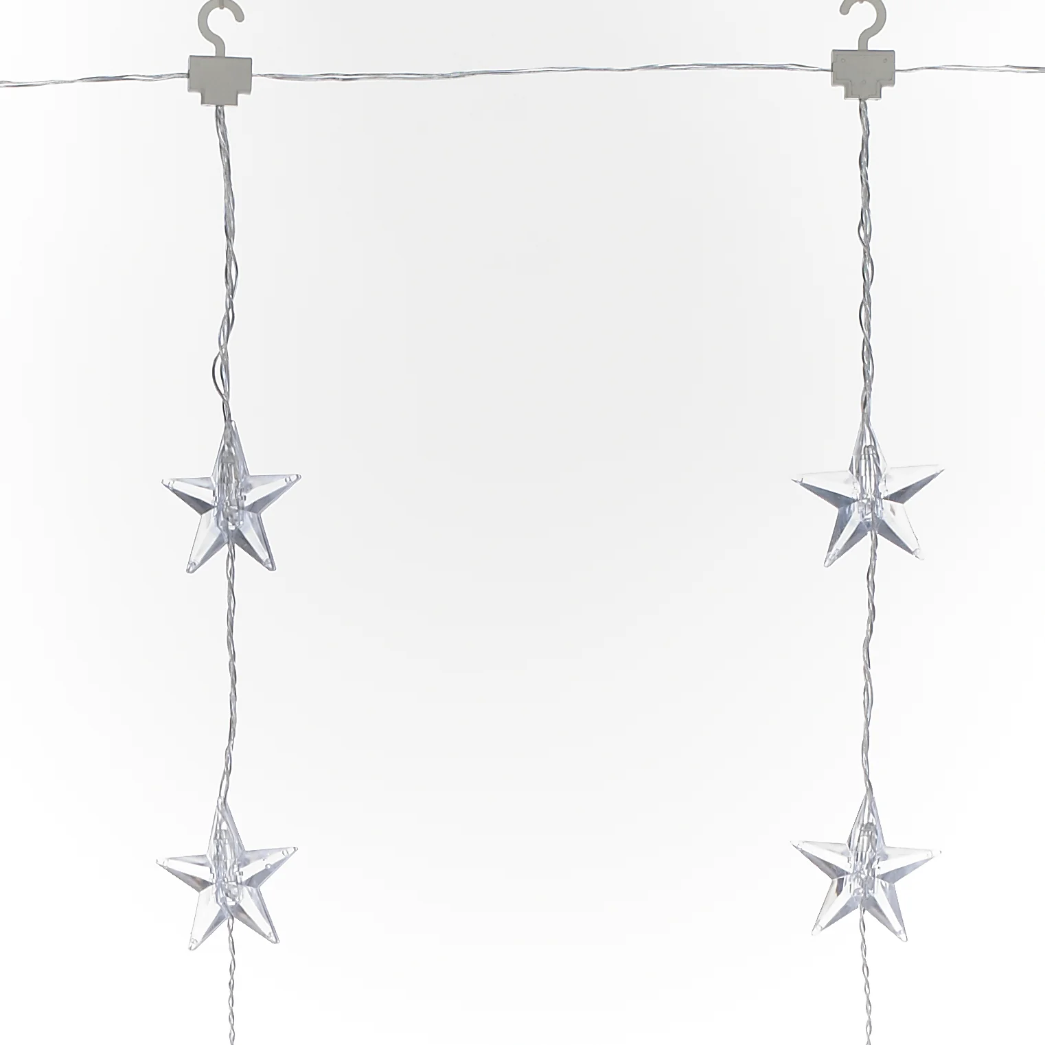 40 Warm White LED Star Curtain Light - Image 6
