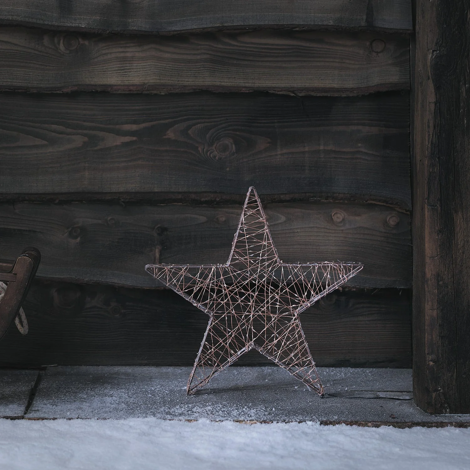 40cm Micro LED Copper Wire Star - Image 3