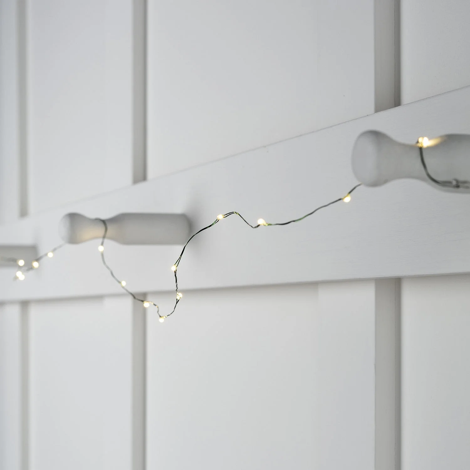 50 Warm White LED Green Micro Fairy Lights - Image 2
