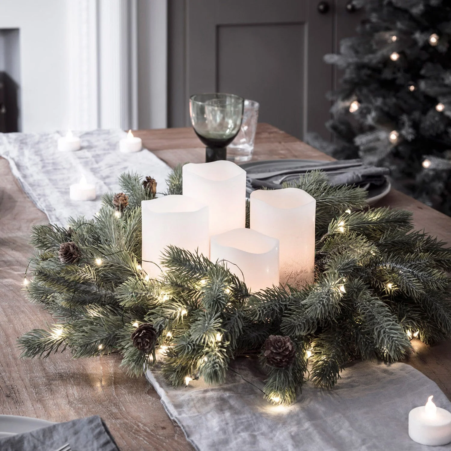 50 Warm White LED Green Micro Fairy Lights - Image 3