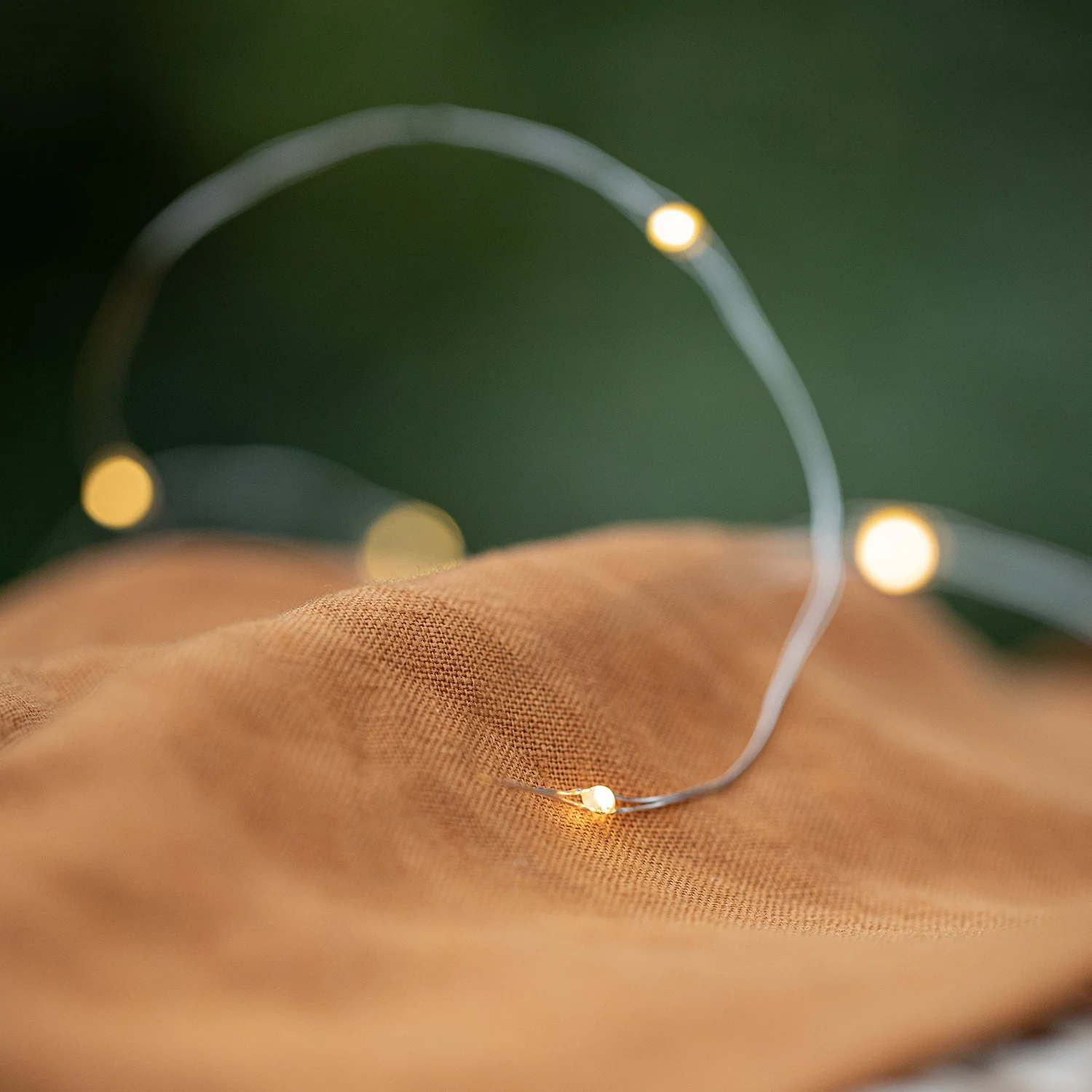 50 Warm White LED Micro Battery Outdoor Fairy Lights - Image 12