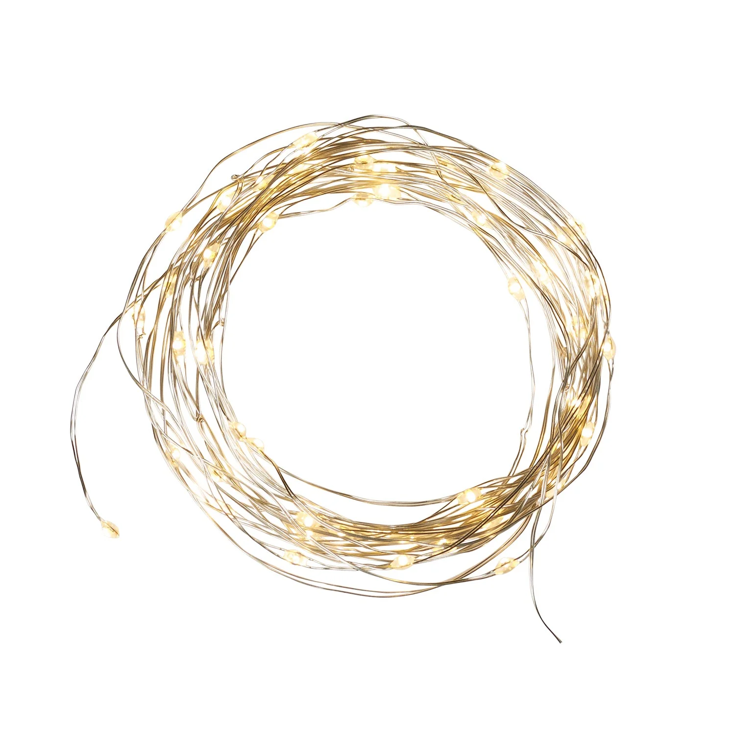 50 Warm White LED Micro Battery Outdoor Fairy Lights - Image 15