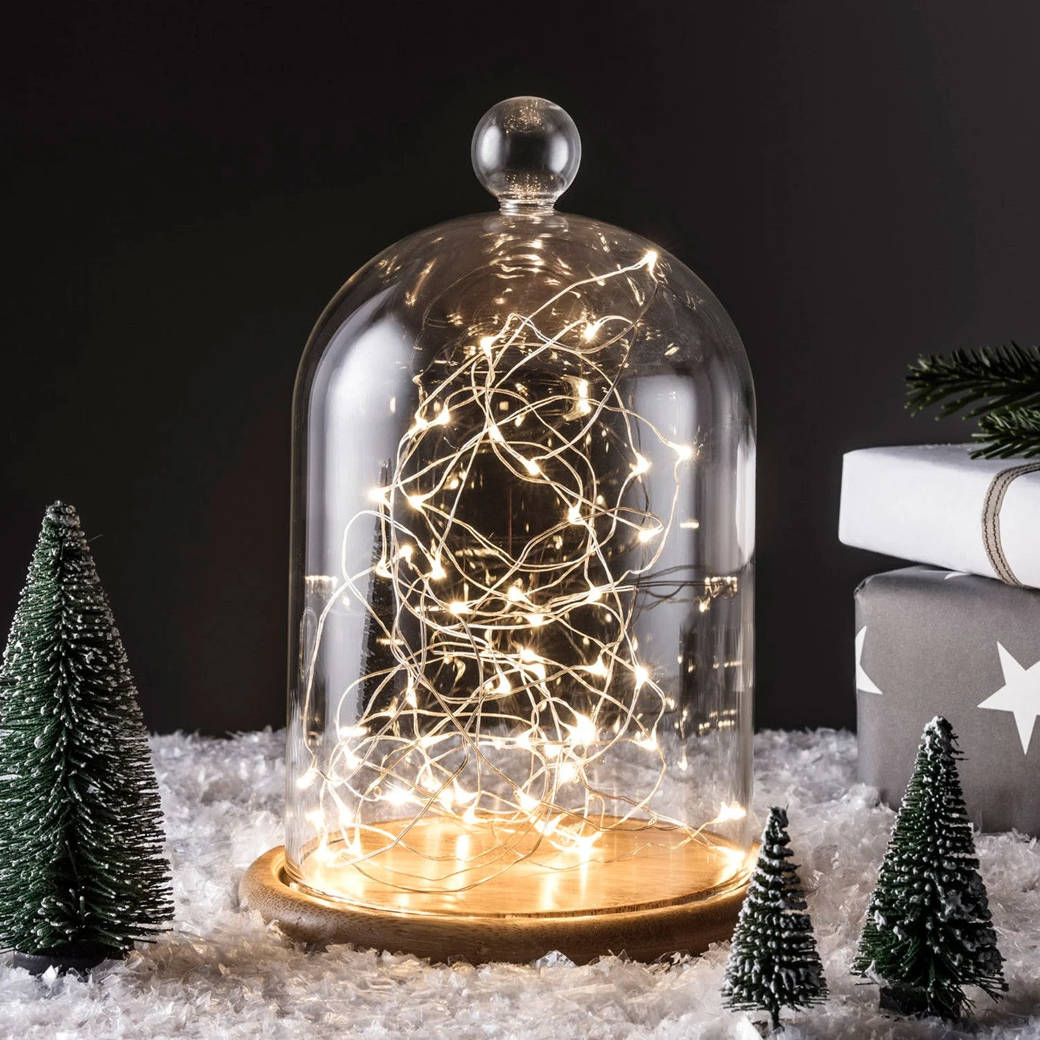 50 Warm White LED Micro Battery Outdoor Fairy Lights - Image 3