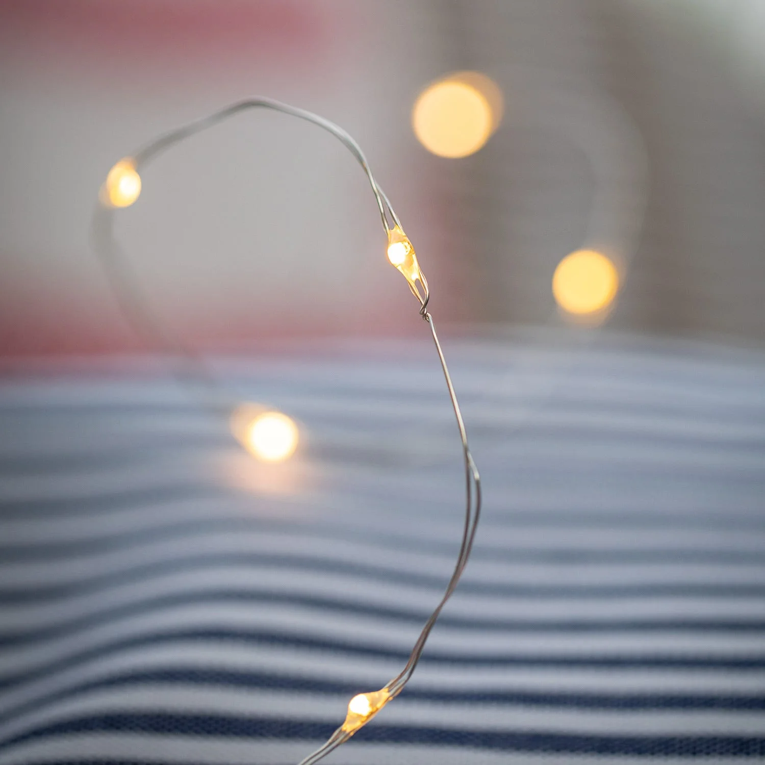50 Warm White LED Micro Battery Outdoor Fairy Lights - Image 9