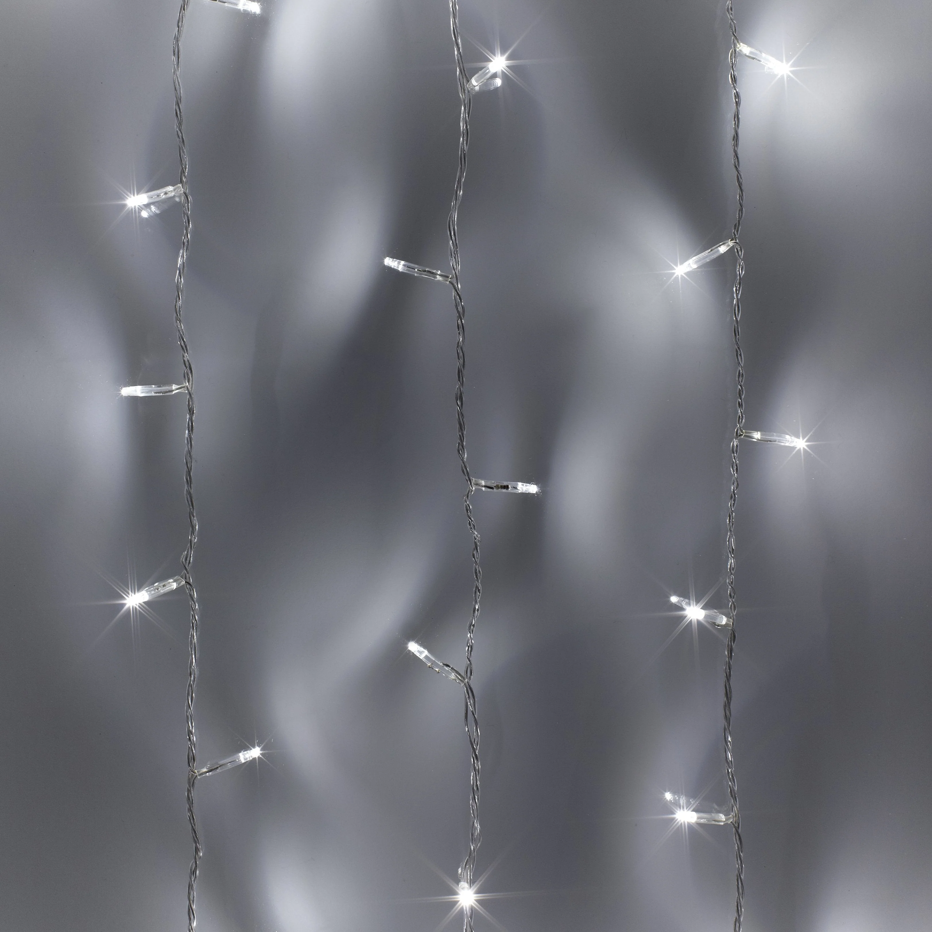 50 White LED Fairy Lights On Clear Cable - Image 2